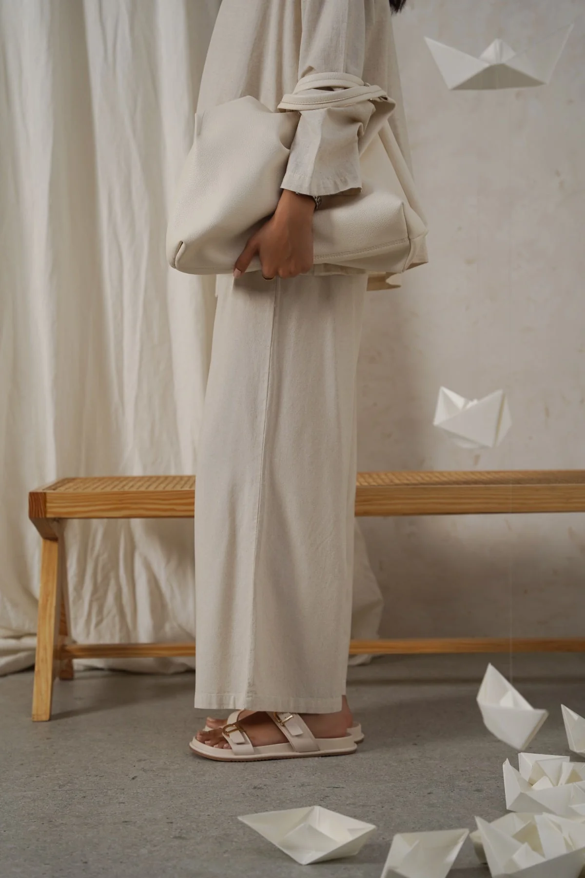 LINEN EASY TROUSERS - Image 3