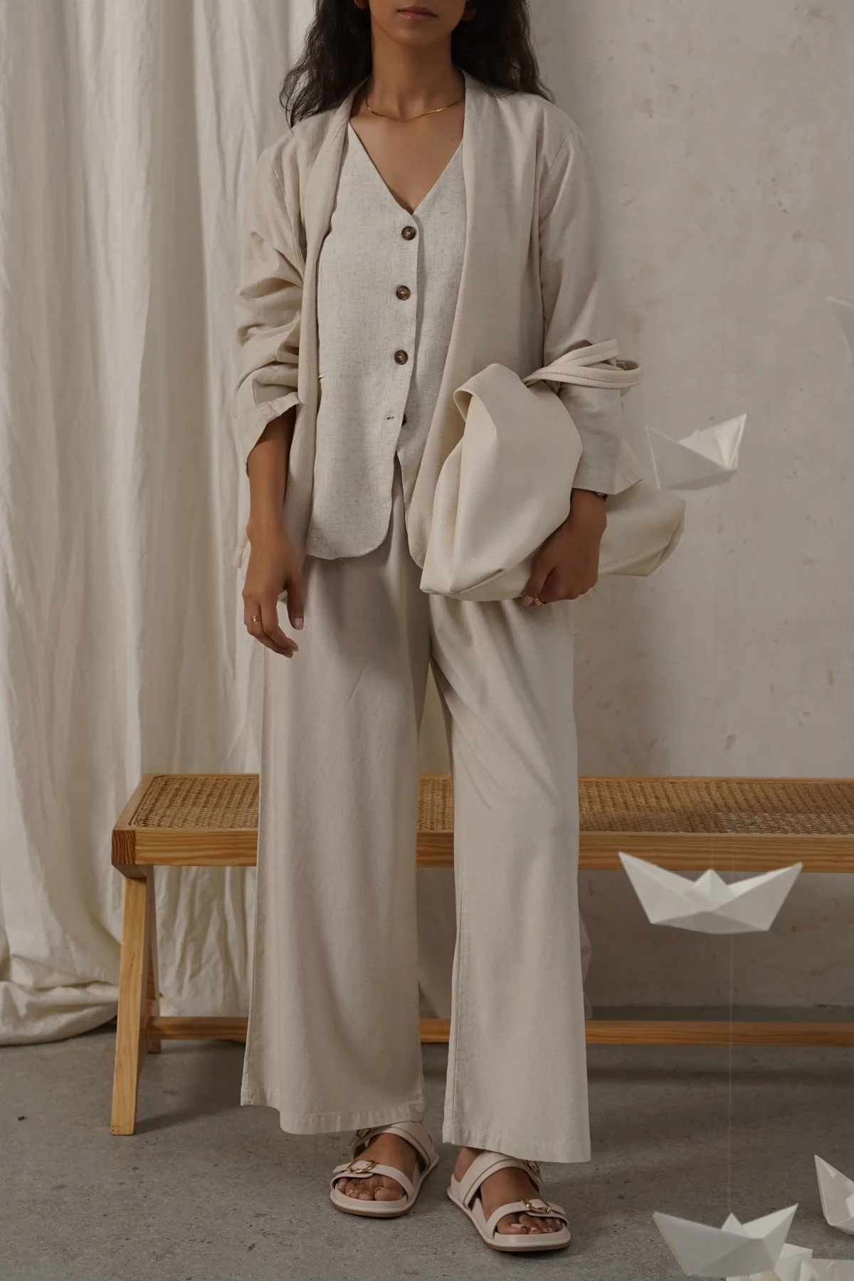 LINEN EASY TROUSERS - Image 4