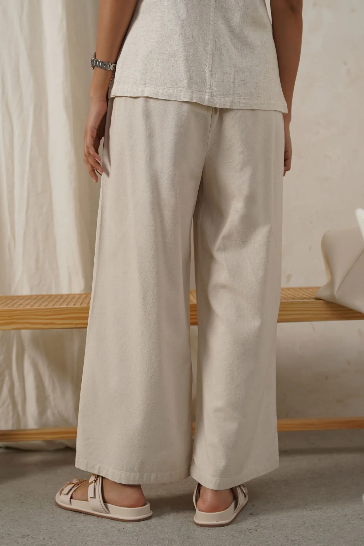 LINEN EASY TROUSERS - Image 5