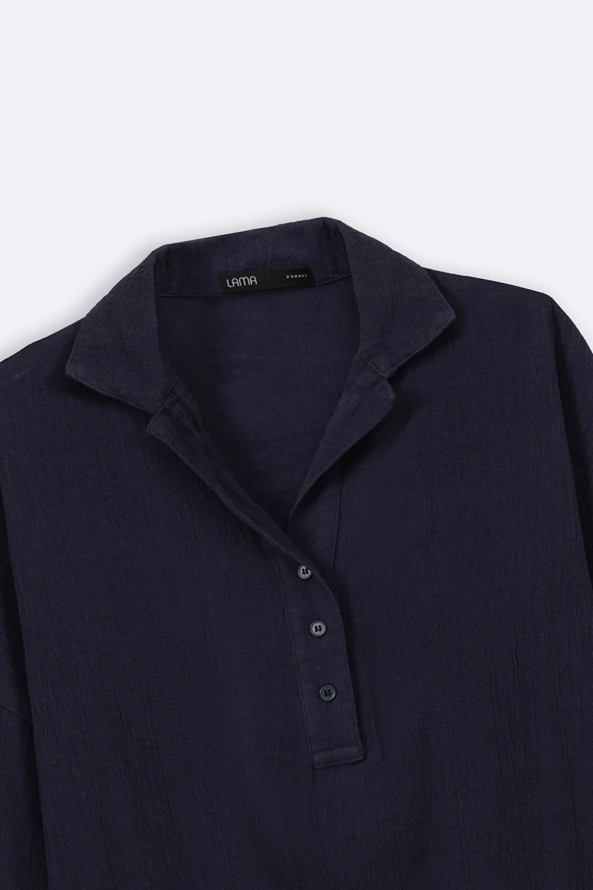 LINEN HALF PLACKET SHIRT - Image 6