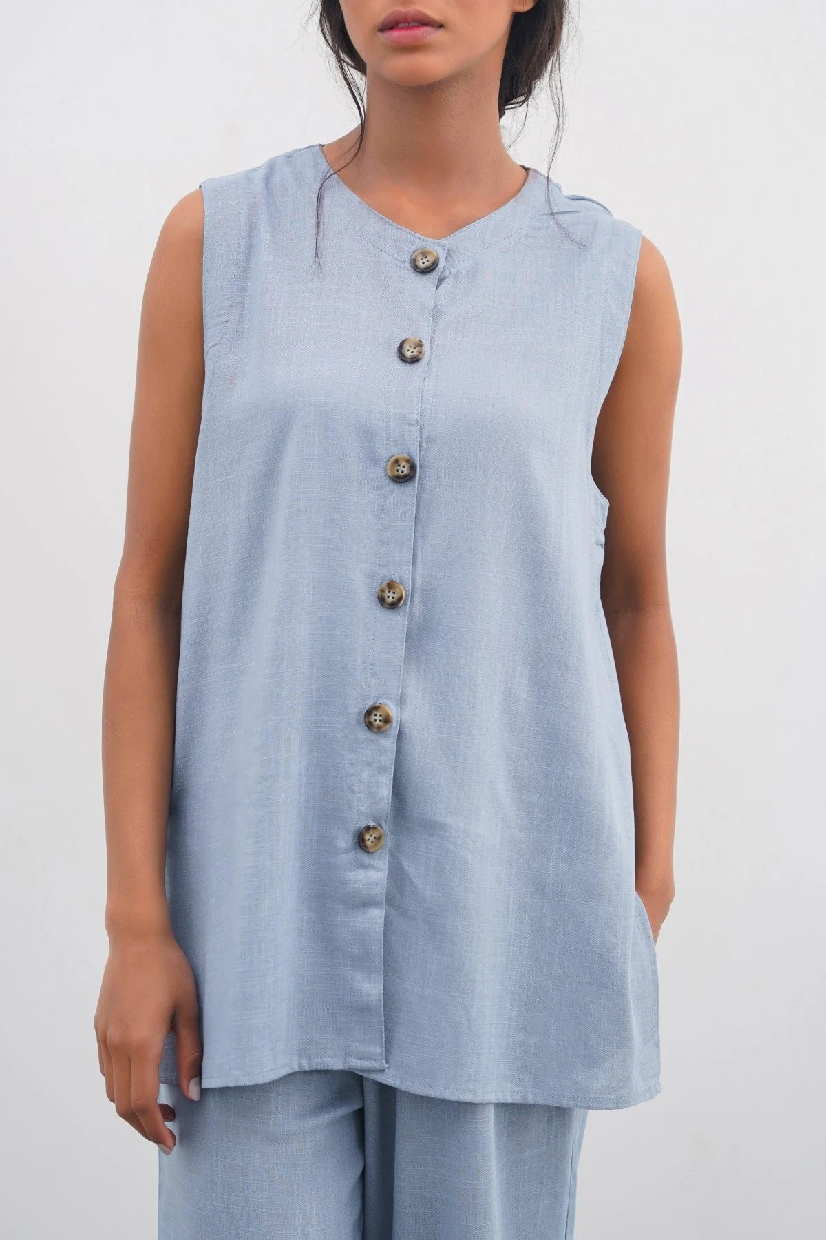 LINEN SAINT TROPEZ BLOUSE - Image 2