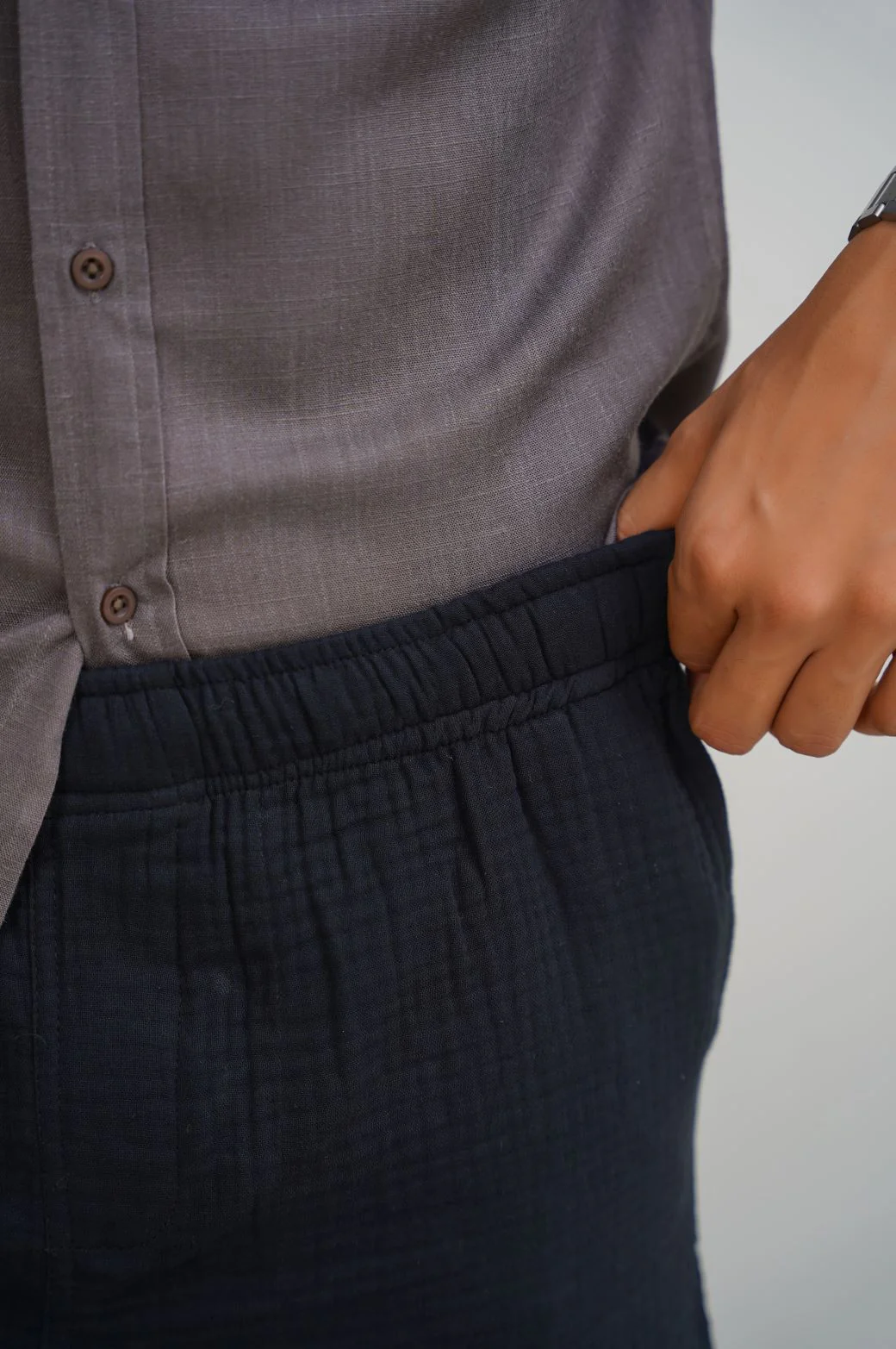 LINEN SLUB COLLAR SHIRT - Image 4