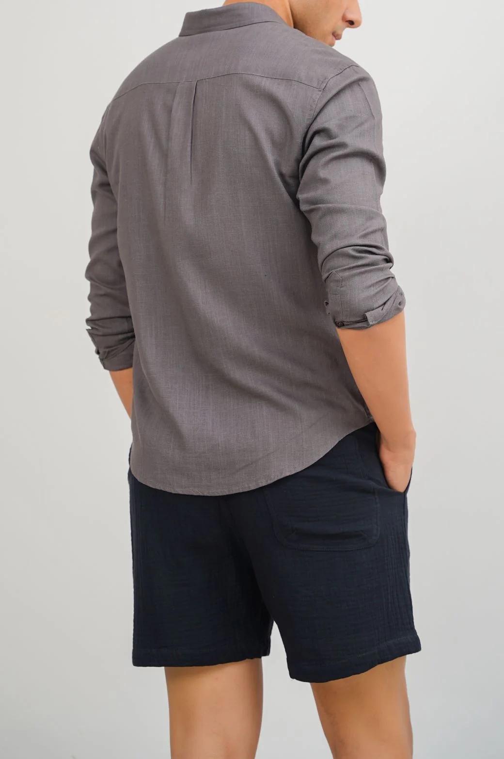 LINEN SLUB COLLAR SHIRT - Image 5