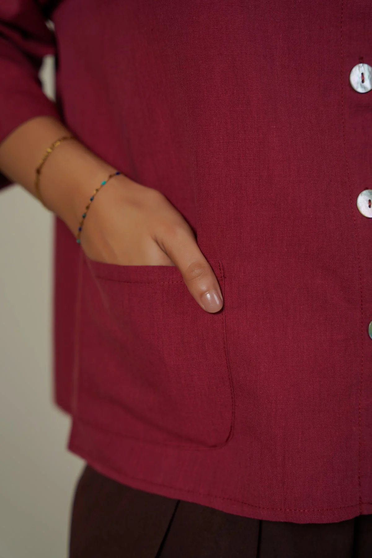 LINEN SORBET BLOUSE - Image 4