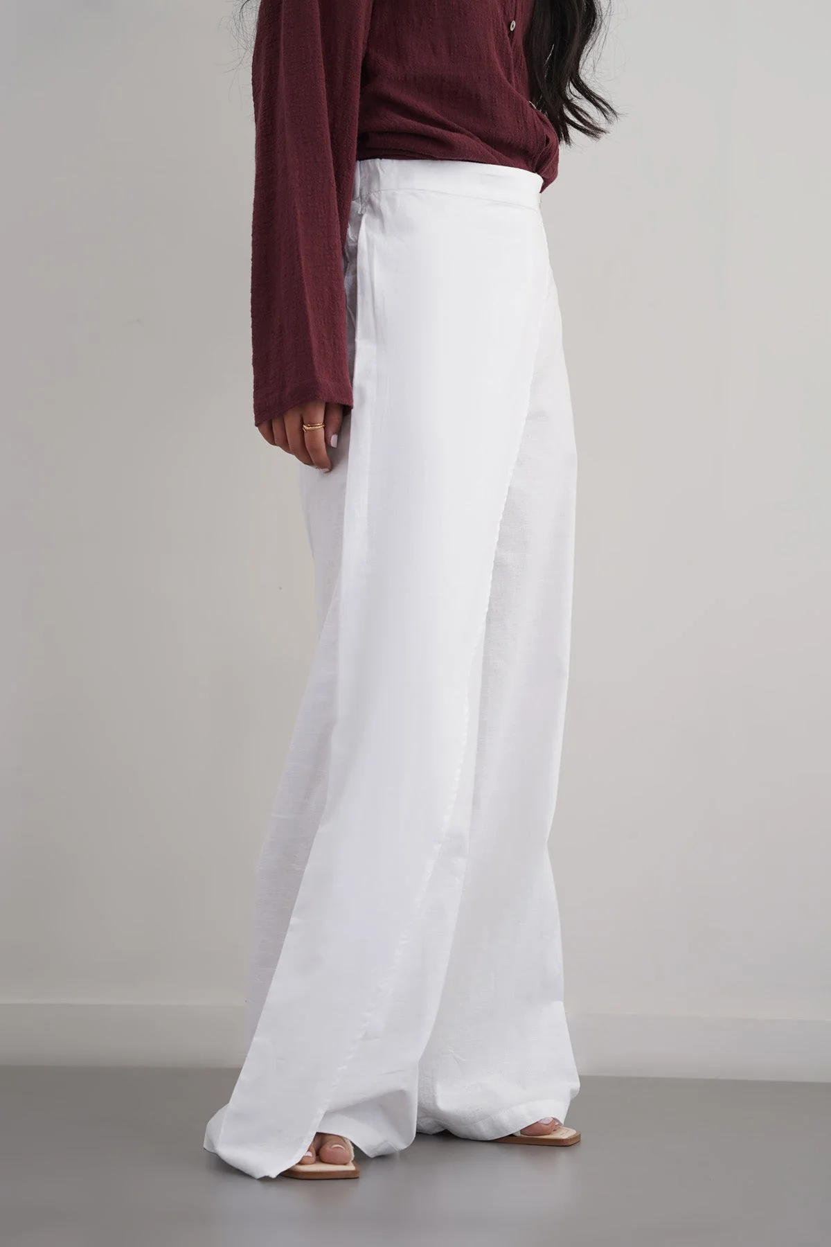LINEN WRAP PANTS - Image 4