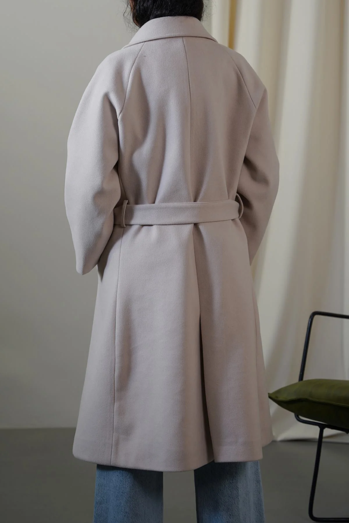 LONG BELTED COAT - Image 6