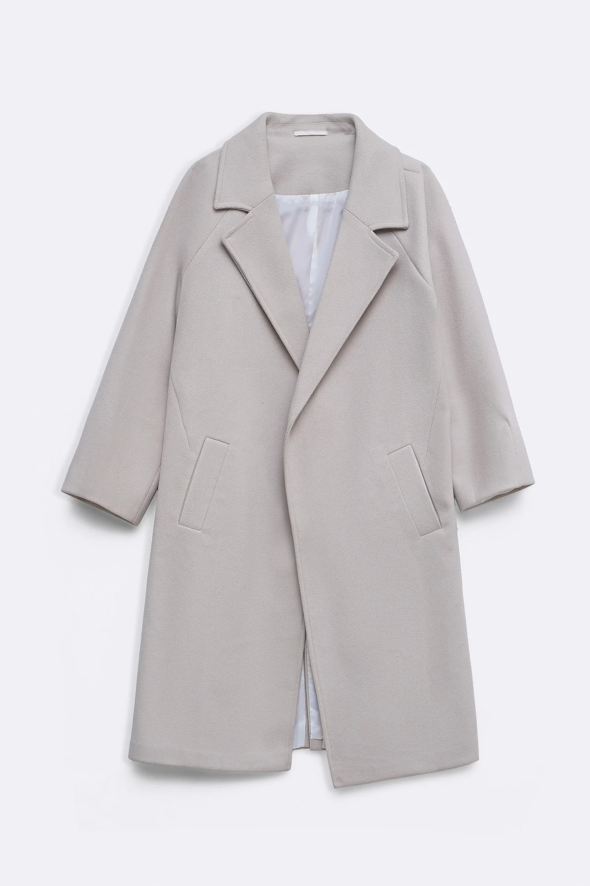 LONG BELTED COAT - Image 7
