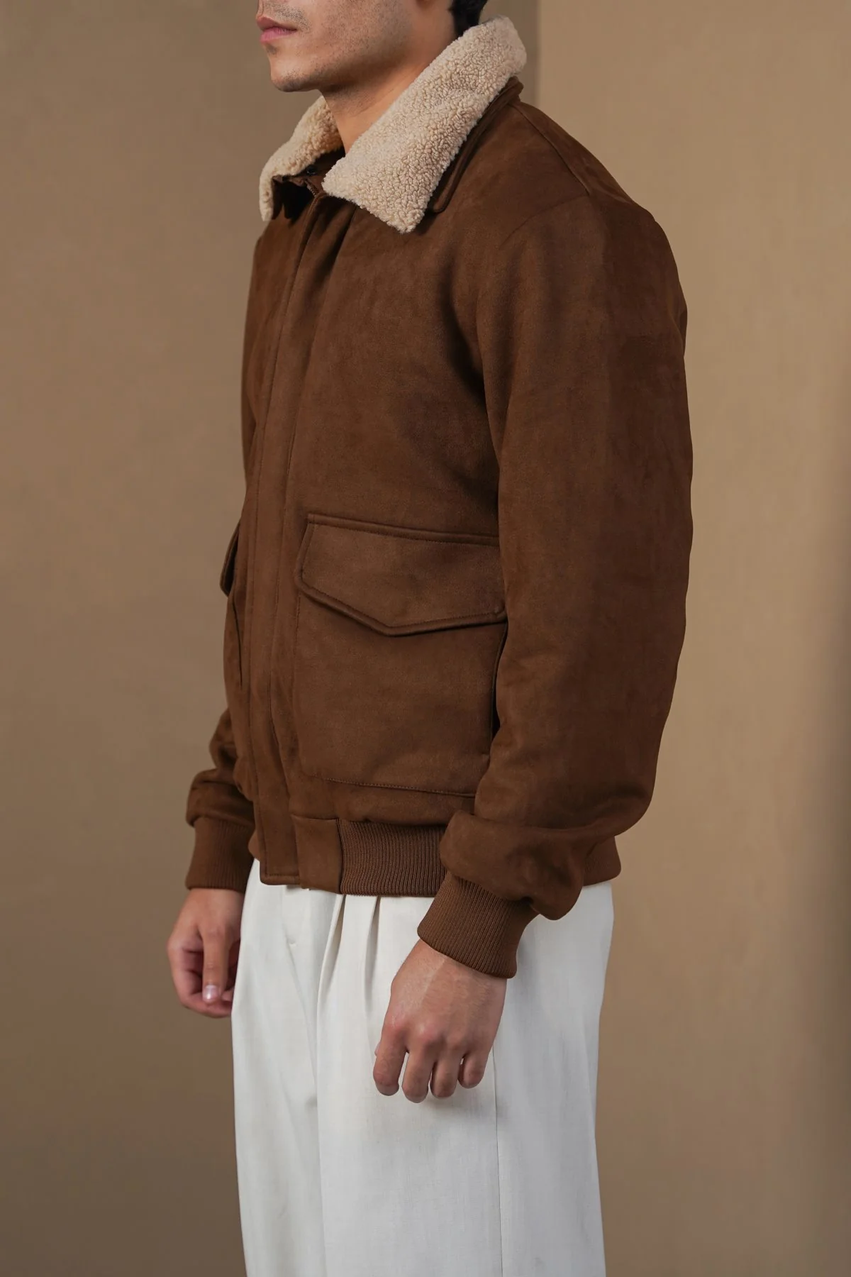 SUEDE AVIATOR JACKET - Image 5