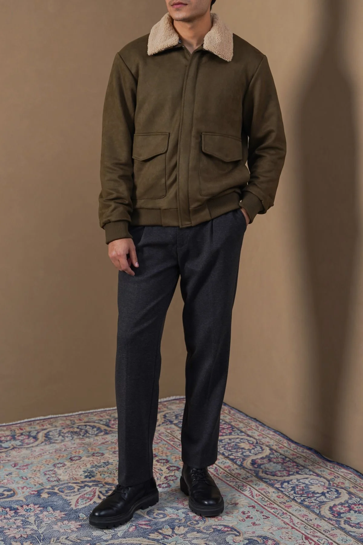 SUEDE AVIATOR JACKET - Image 4