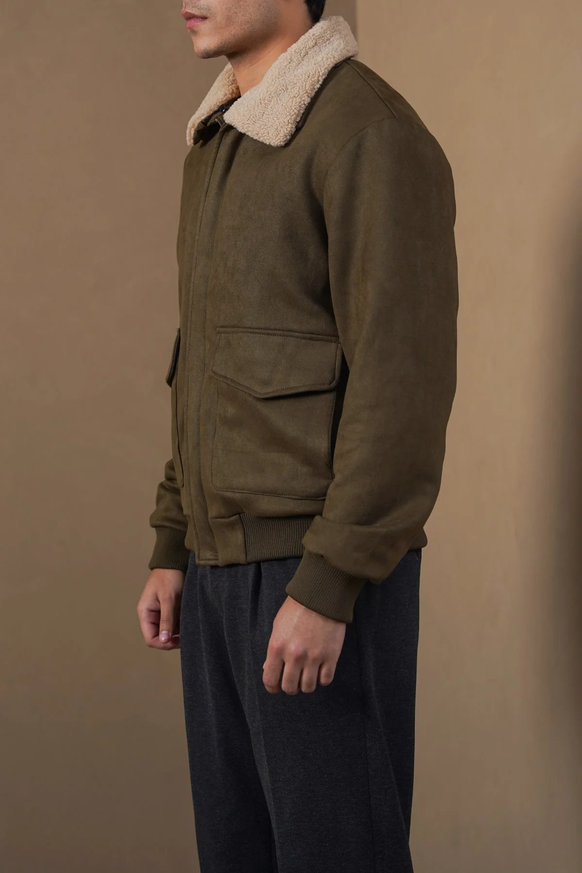 SUEDE AVIATOR JACKET - Image 5