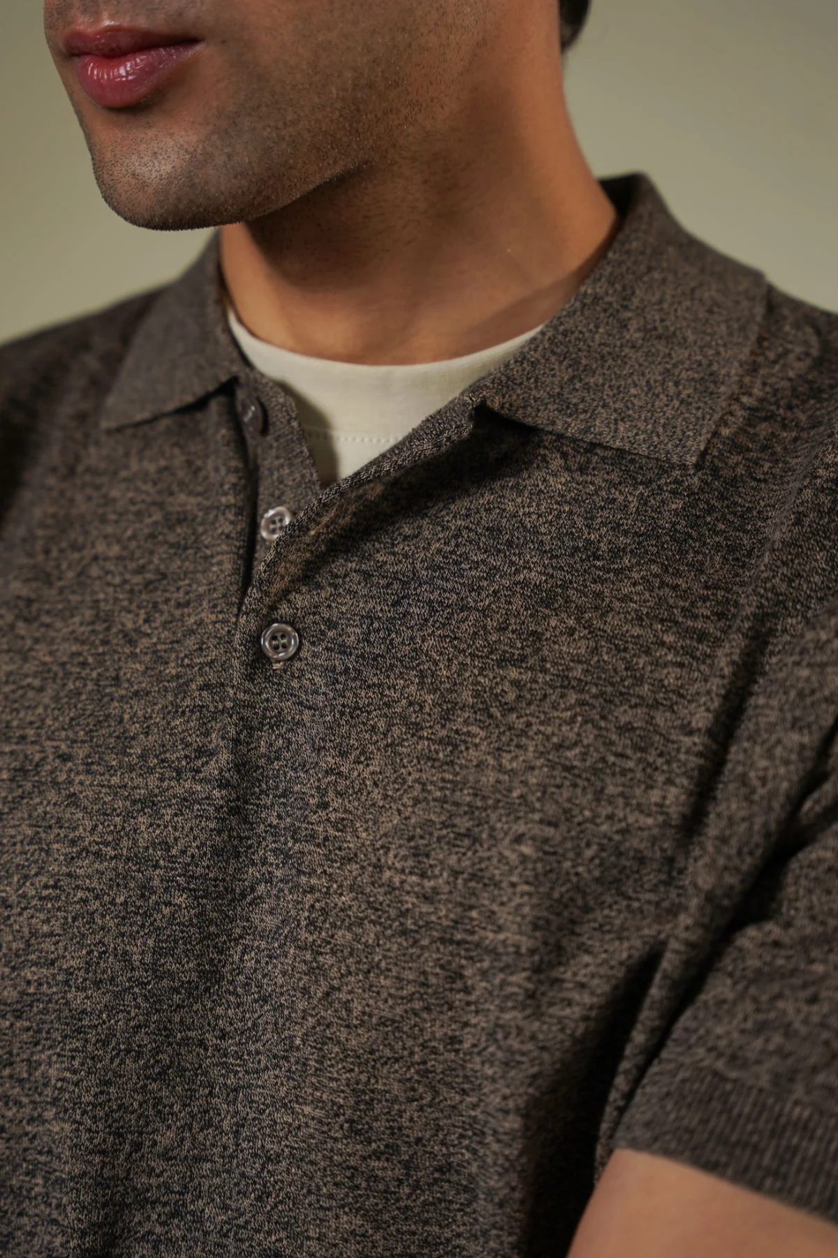 MELANGE EFFECT POLO - Image 3