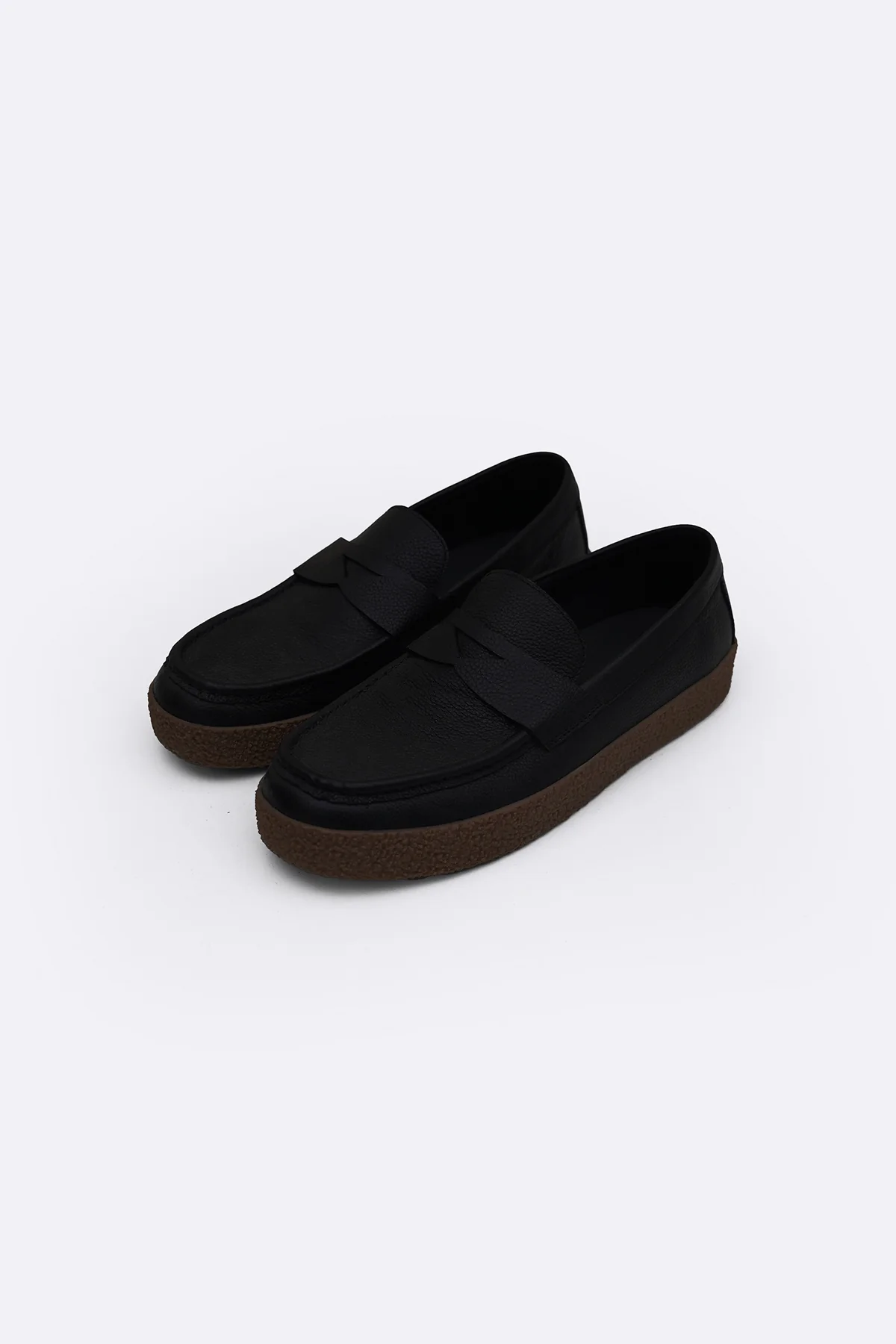 MILLED LEATHER PENNY LOAFERS - Image 2