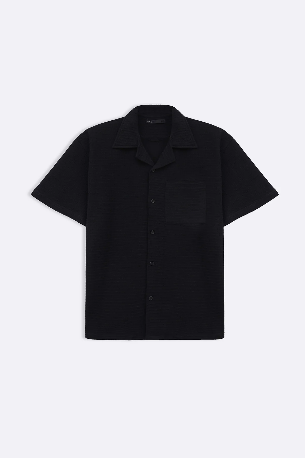 CUBAN COLLAR TEXTURED SHIRT - Image 2