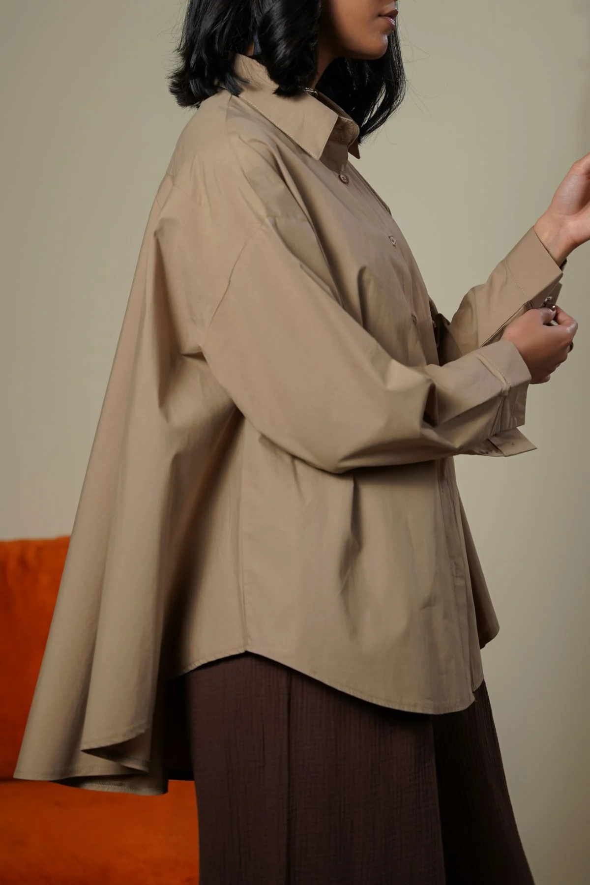 OVERSIZED COTTON BLOUSE - Image 3