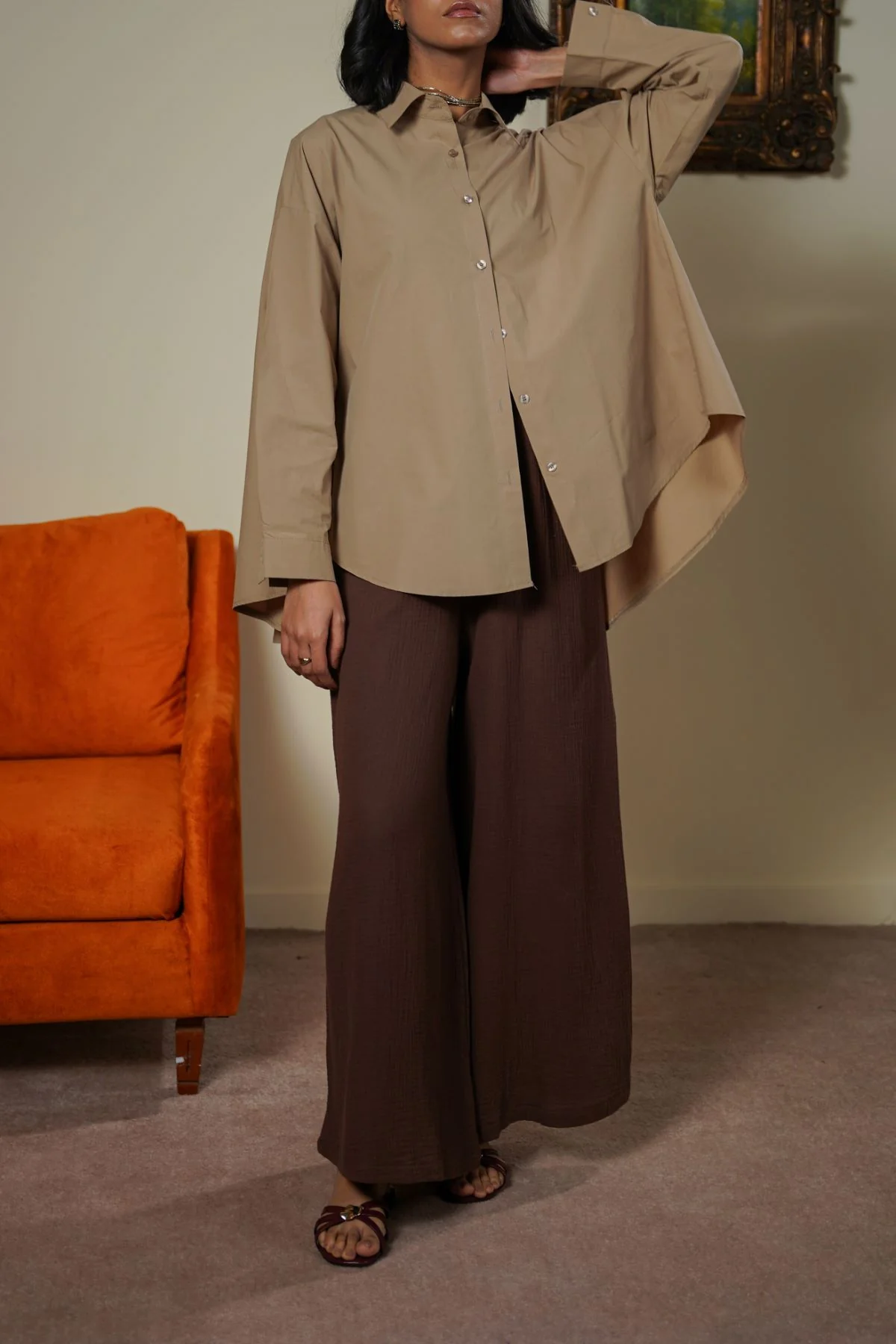 OVERSIZED COTTON BLOUSE - Image 4