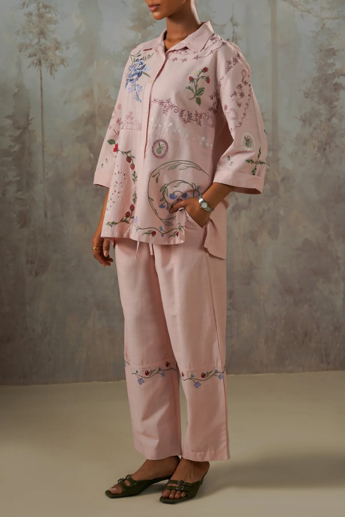 PINK BERRY BARREL PANTS - Image 6