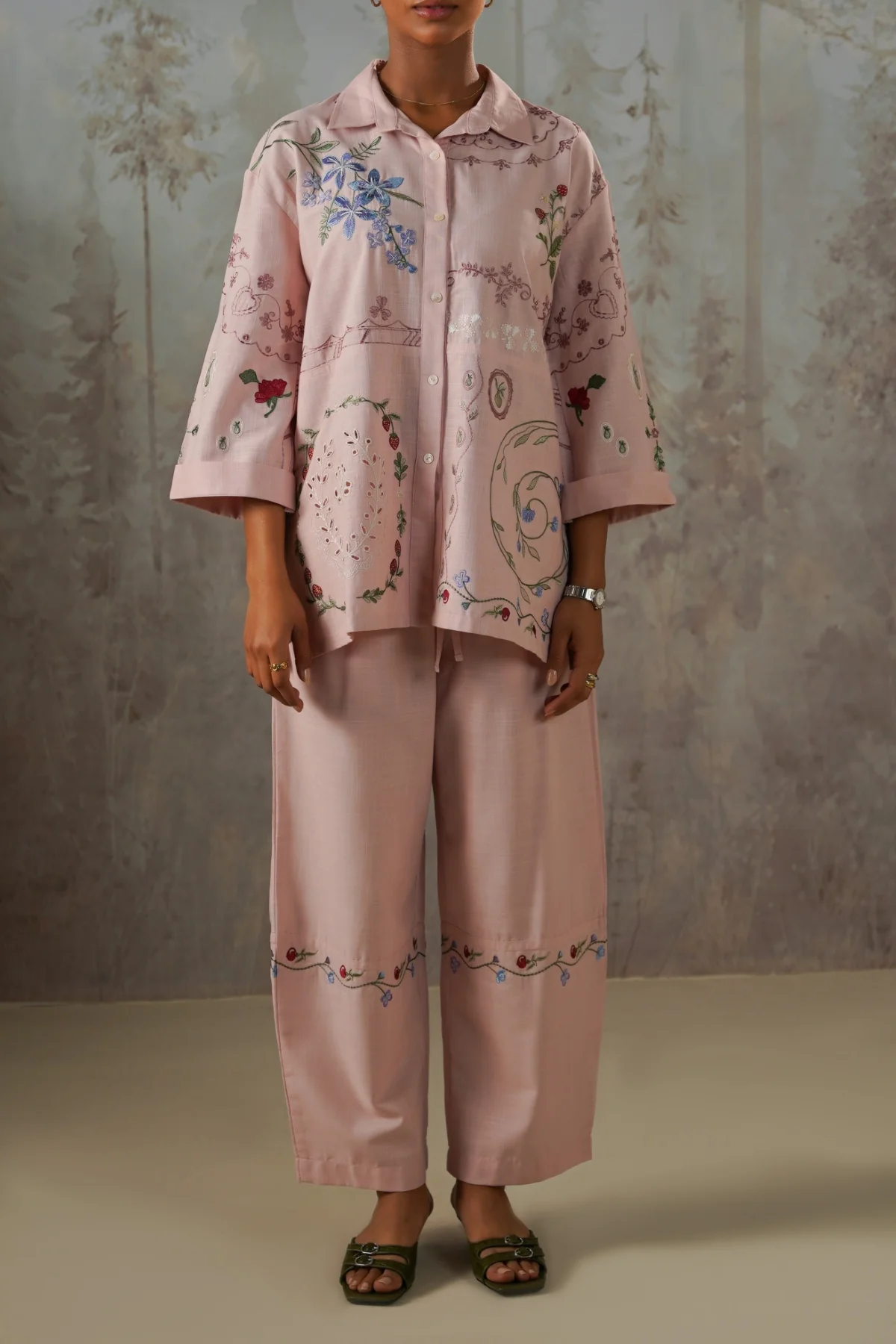 PINK BERRY BUTTON DOWN