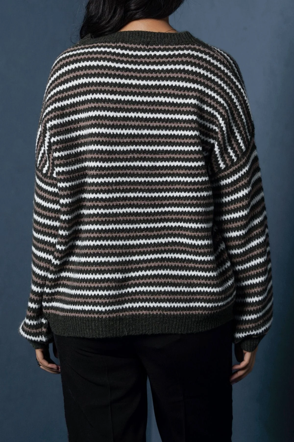 PINSTRIPE WEAVE SWEATER - Image 3