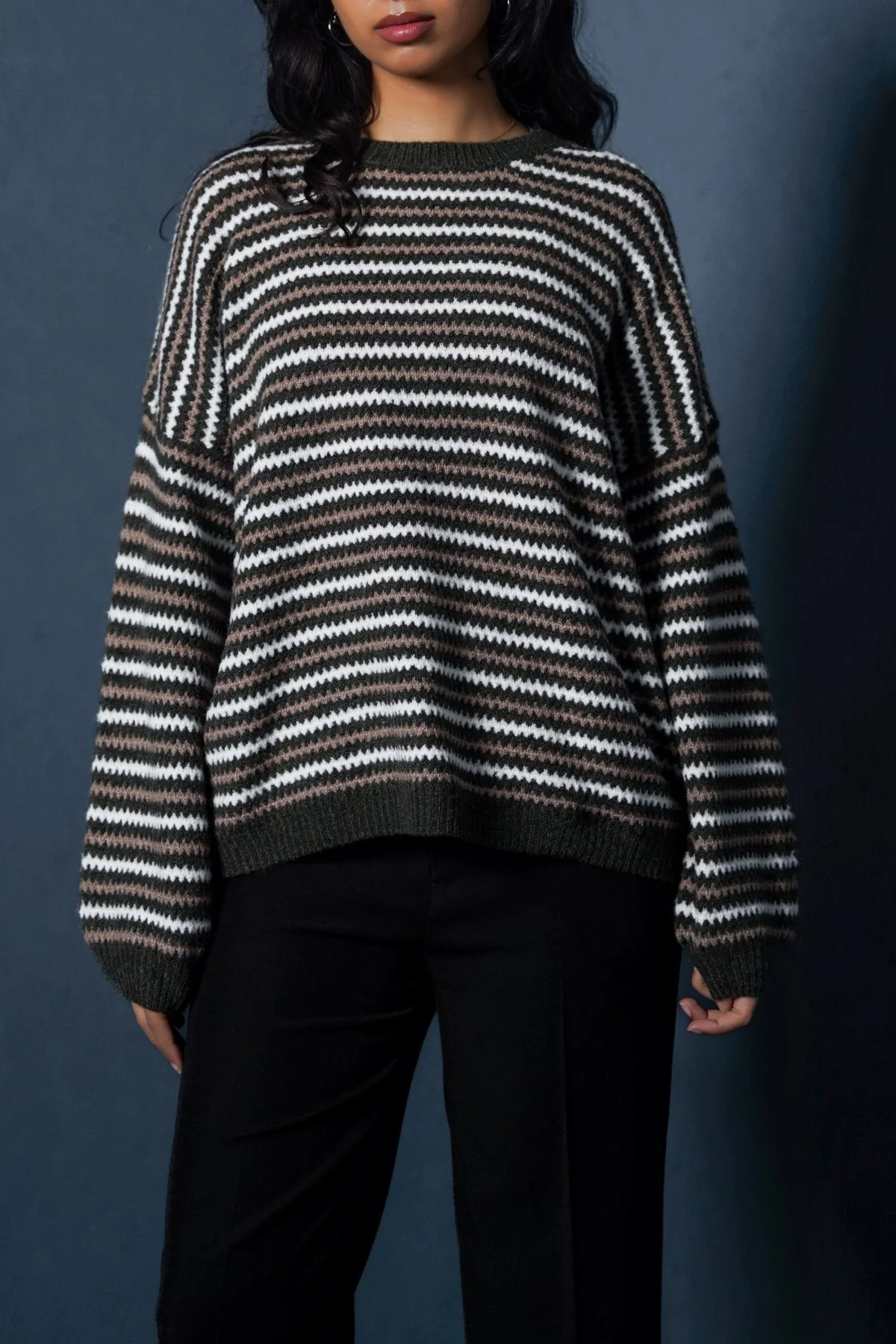 PINSTRIPE WEAVE SWEATER - Image 4