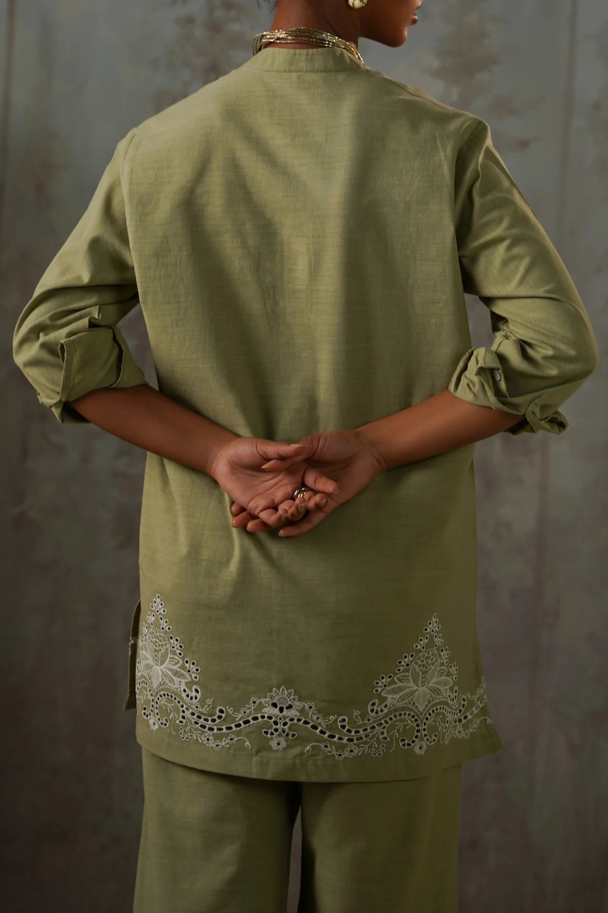 PISTACHIO BRODERIE SHIRT - Image 5