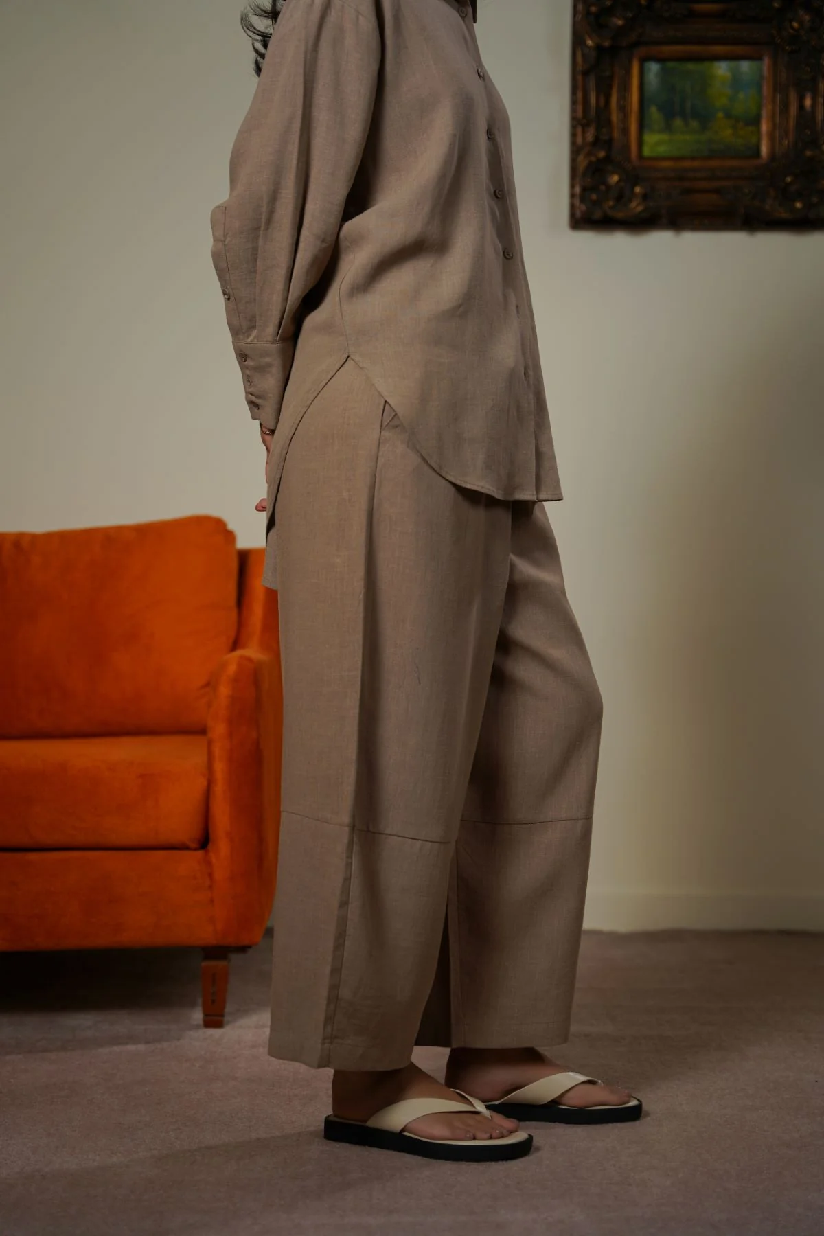 PLANT FIBER COCOON PANTS - Image 3