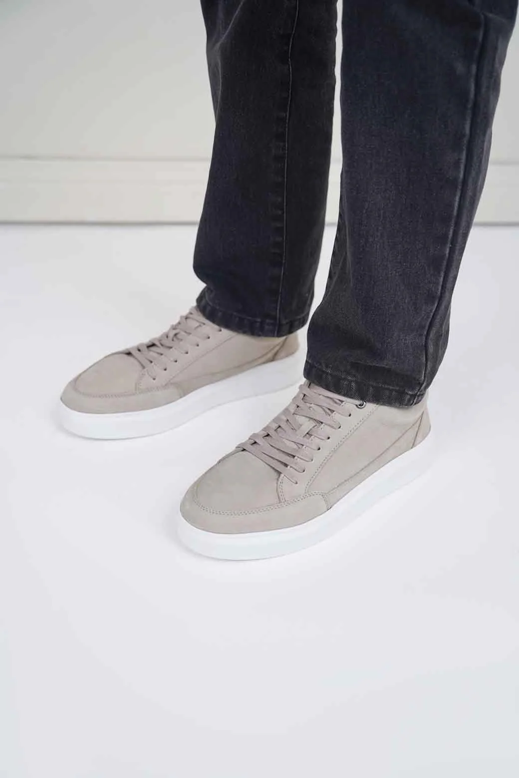 PLATFORM LEATHER SNEAKERS - Image 3