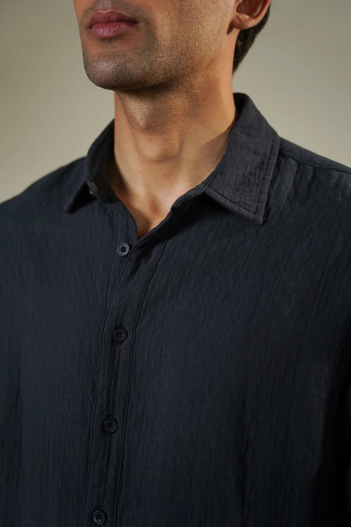 QUILT EFFECT JACQUARD SHIRT - Image 3