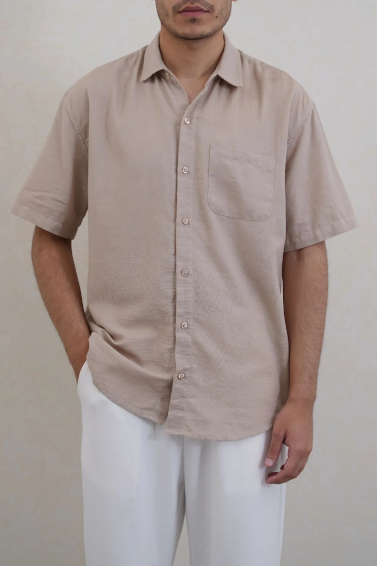RELAXED DOBBY SHIRT