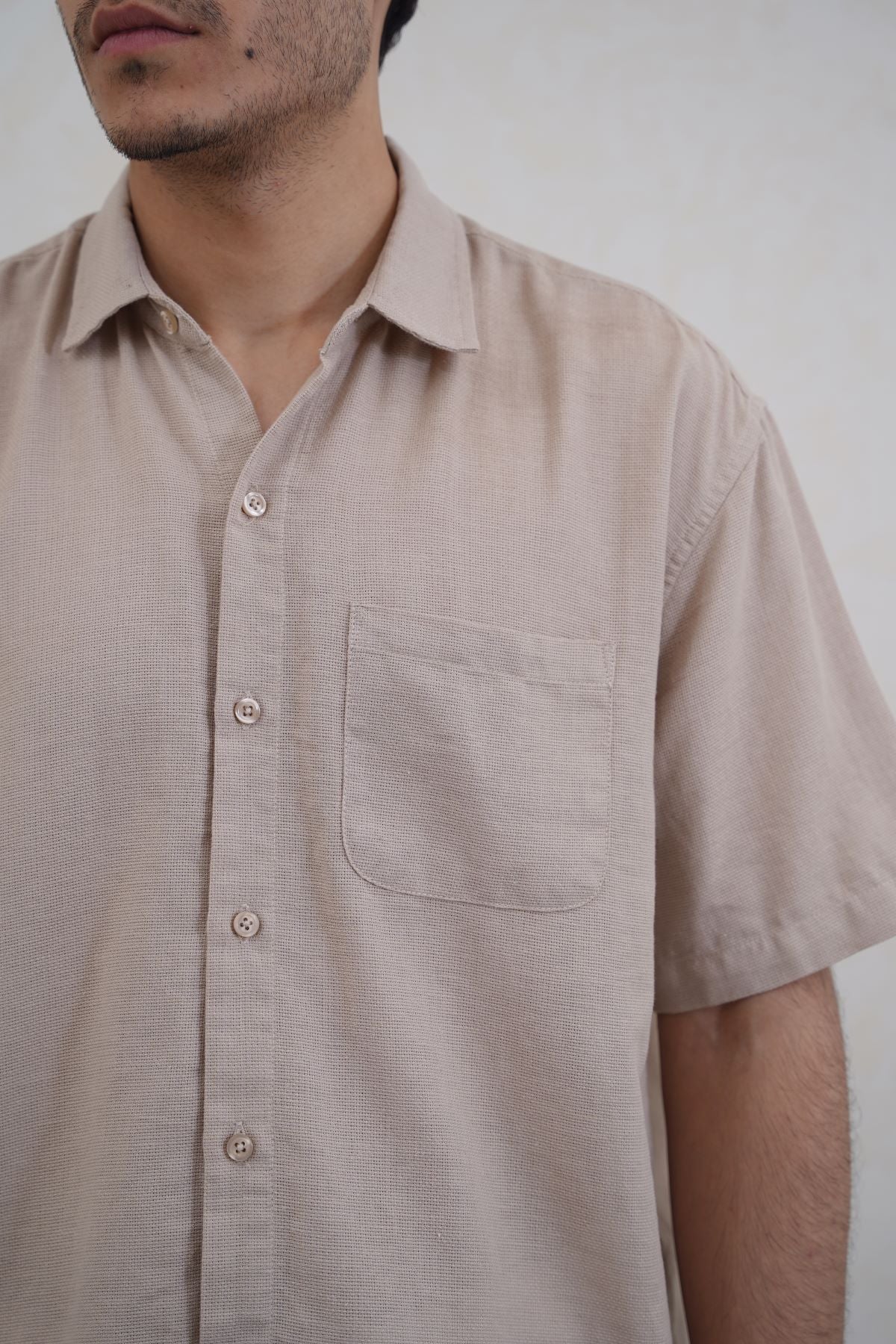 RELAXED DOBBY SHIRT - Image 3