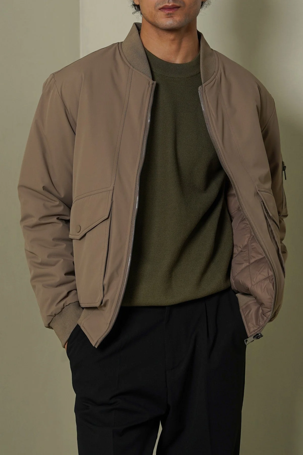 REVERSIBLE BOMBER JACKET