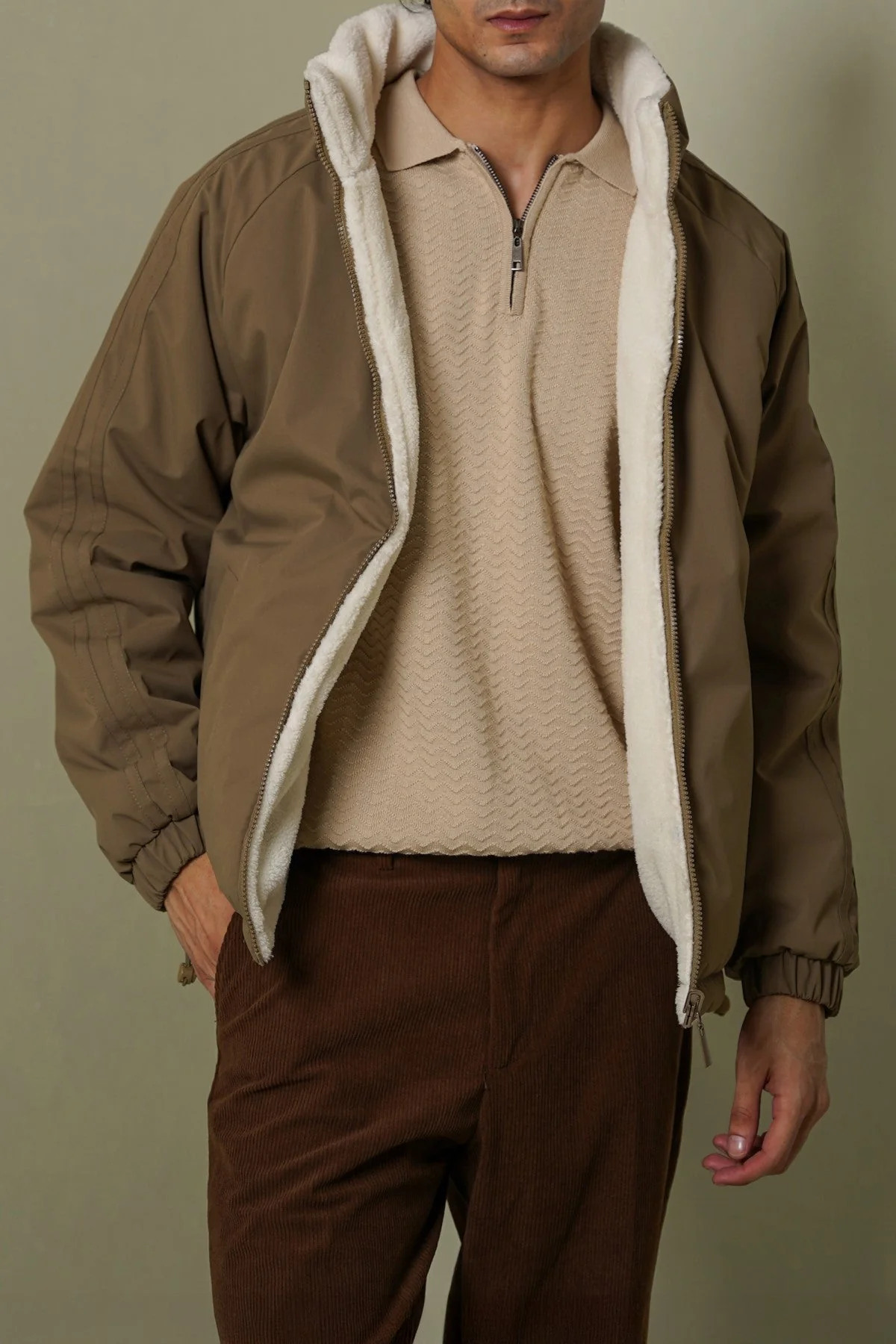 REVERSIBLE SHERPA PUFFER - Image 5