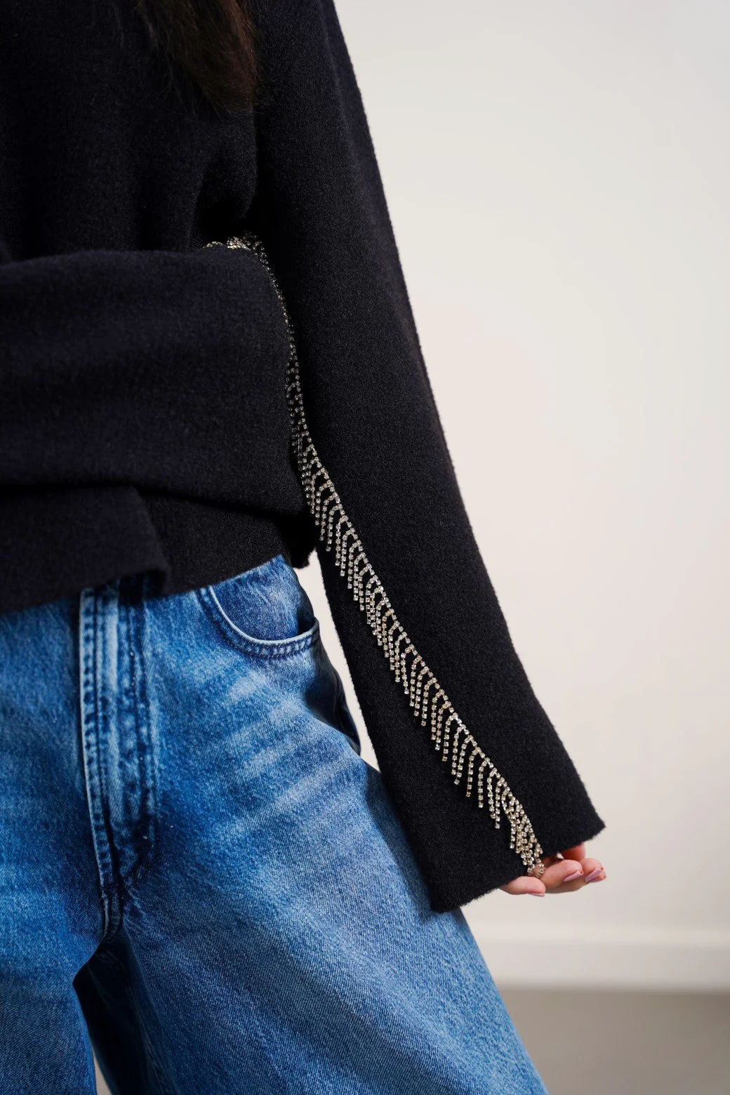 RHINESTONE FRINGE JUMPER - Image 3