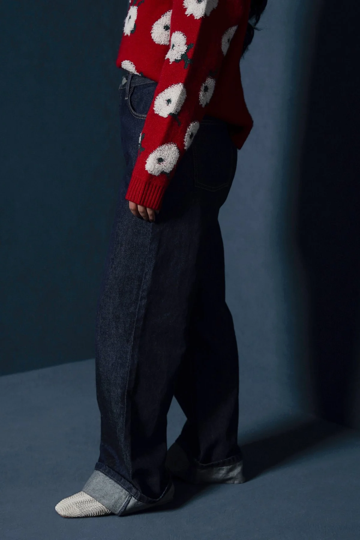 ROLL UP WIDE JEANS - Image 4