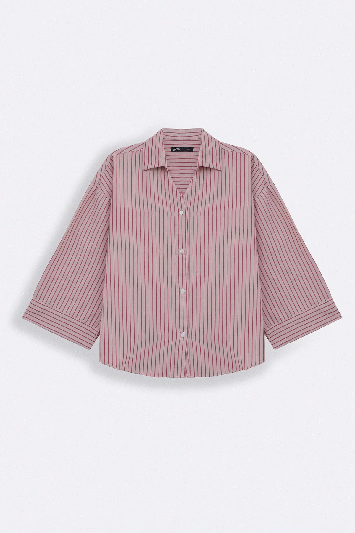 SALMON PINSTRIPE SHIRT - Image 2