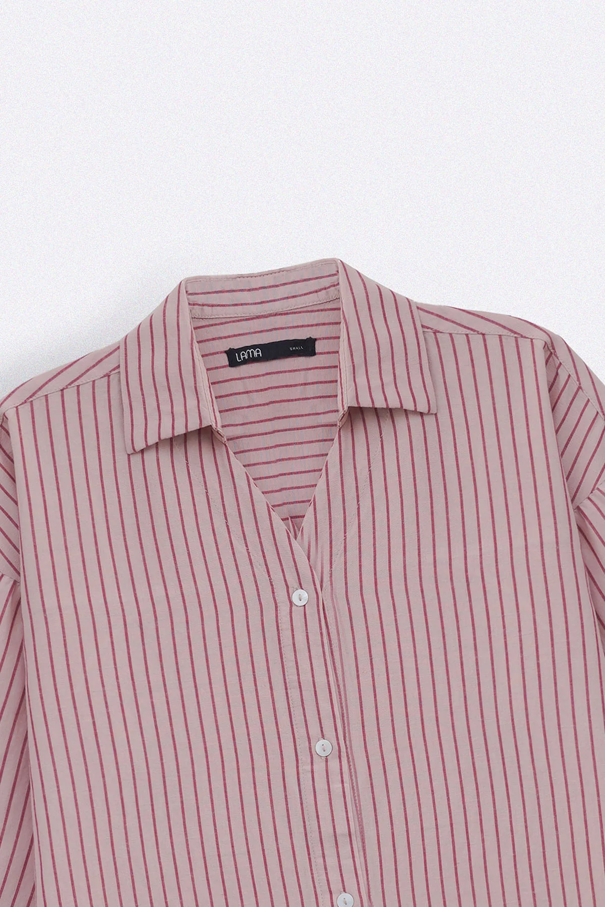 SALMON PINSTRIPE SHIRT - Image 7