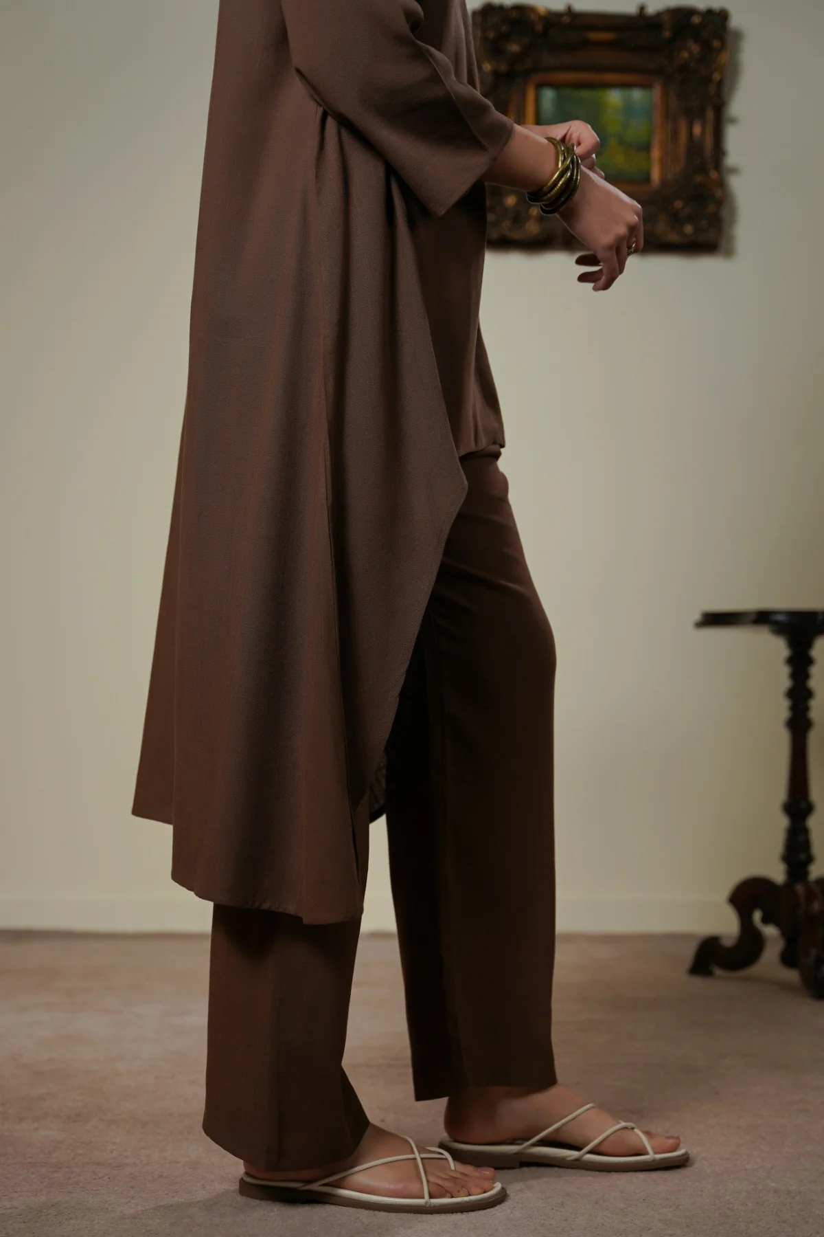 SCOOP HEM LINEN BLEND TUNIC - Image 6