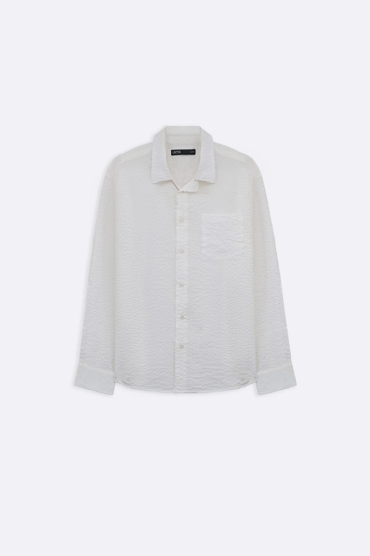 SEERSUCKER FLOWY SHIRT - Image 3