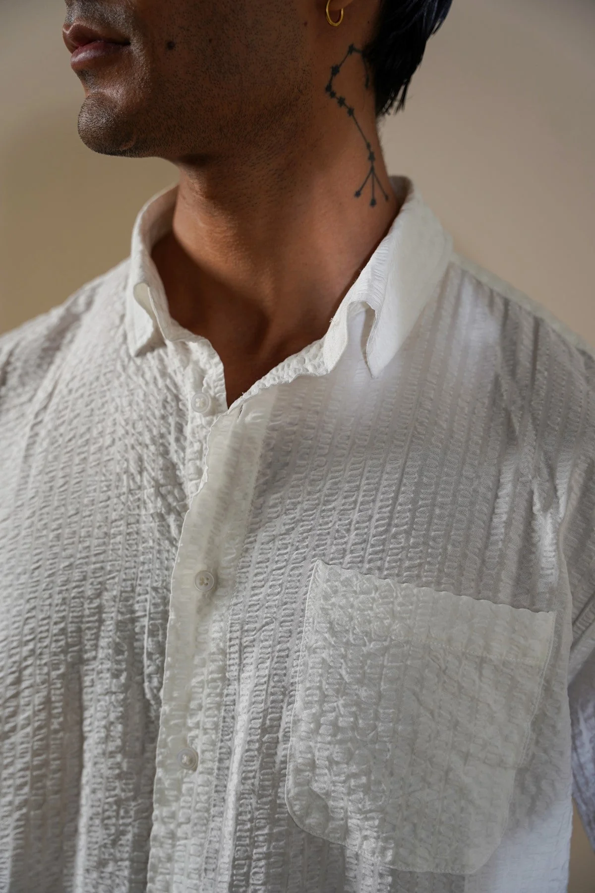 SEERSUCKER FLOWY SHIRT - Image 5