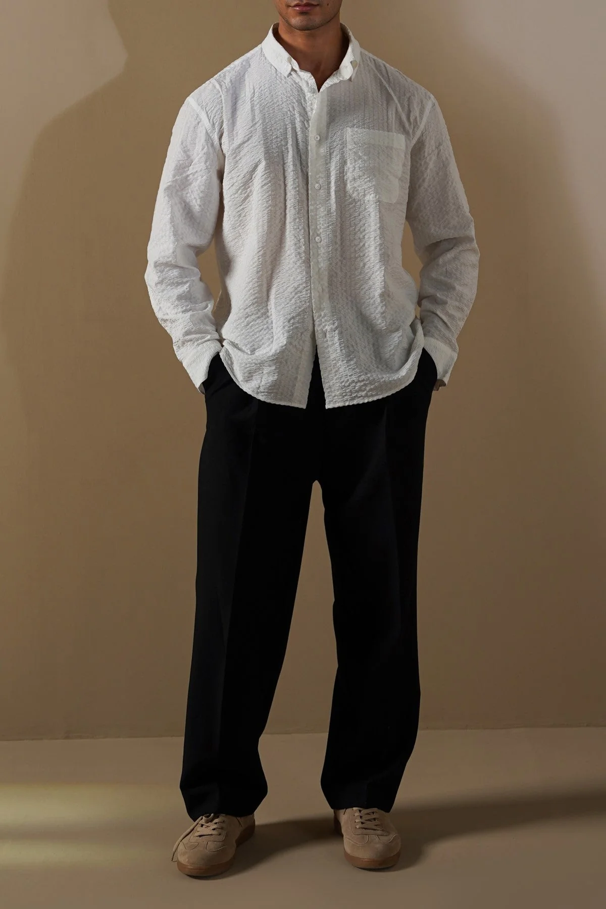 SEERSUCKER FLOWY SHIRT - Image 6