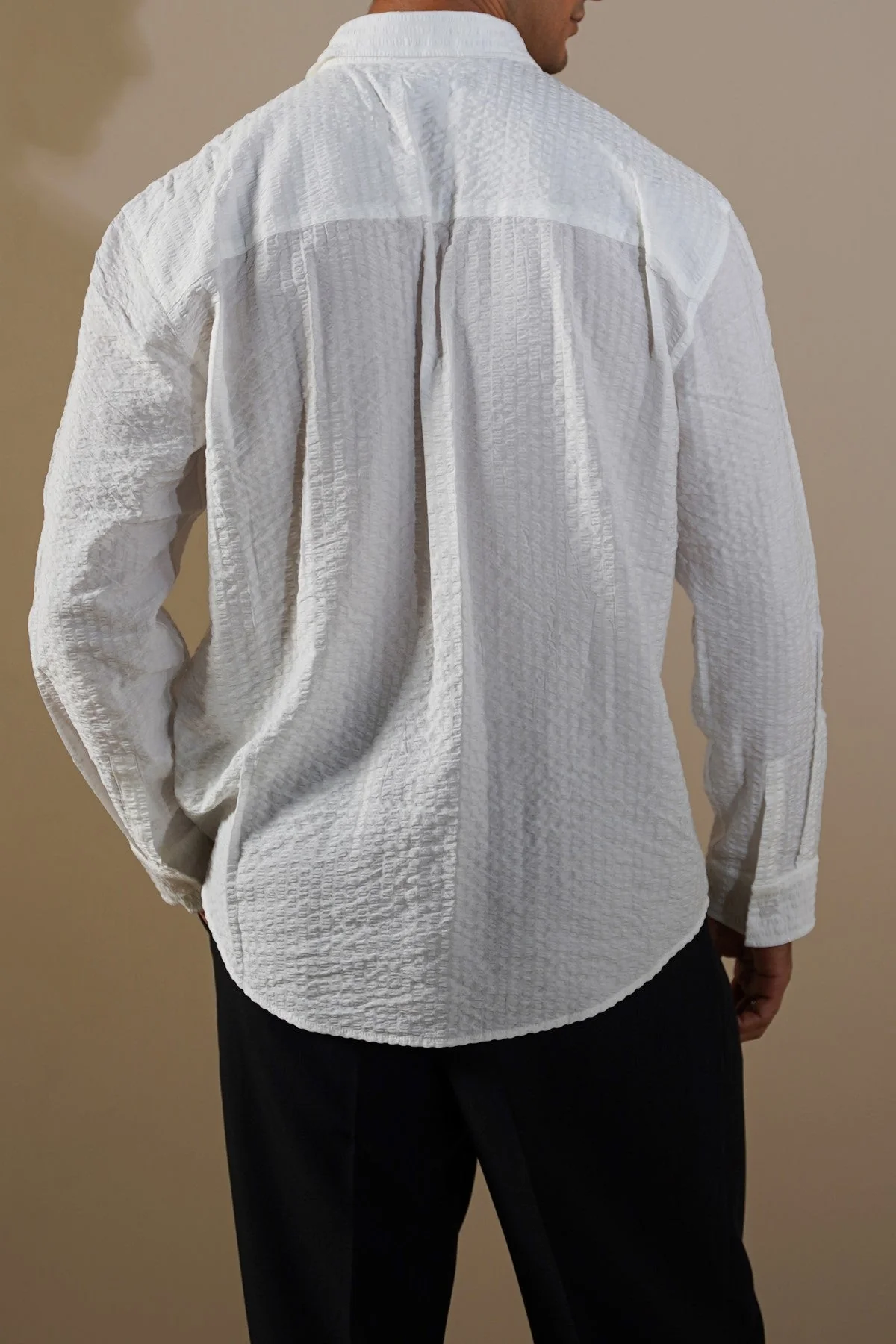 SEERSUCKER FLOWY SHIRT - Image 7