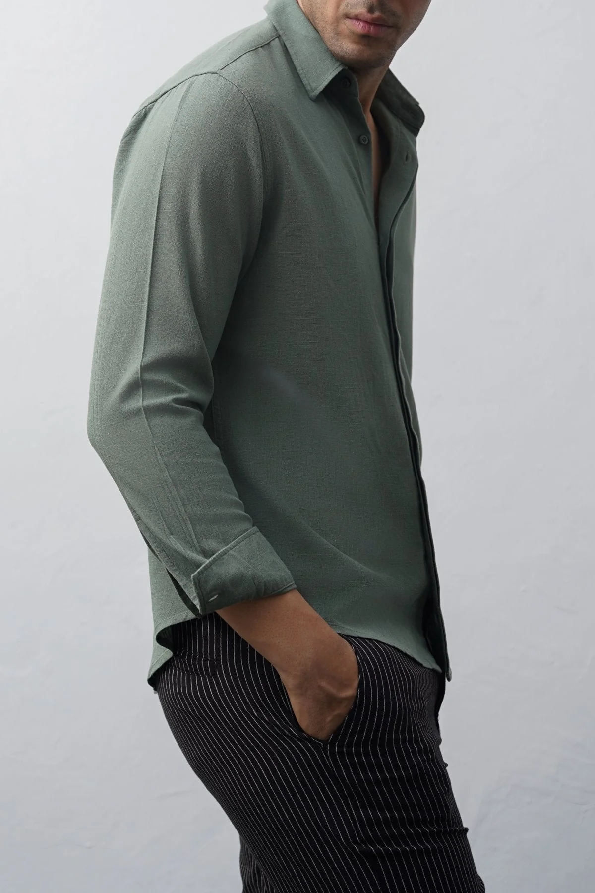 SHIRT WITH HIDDEN PLACKET - Image 7
