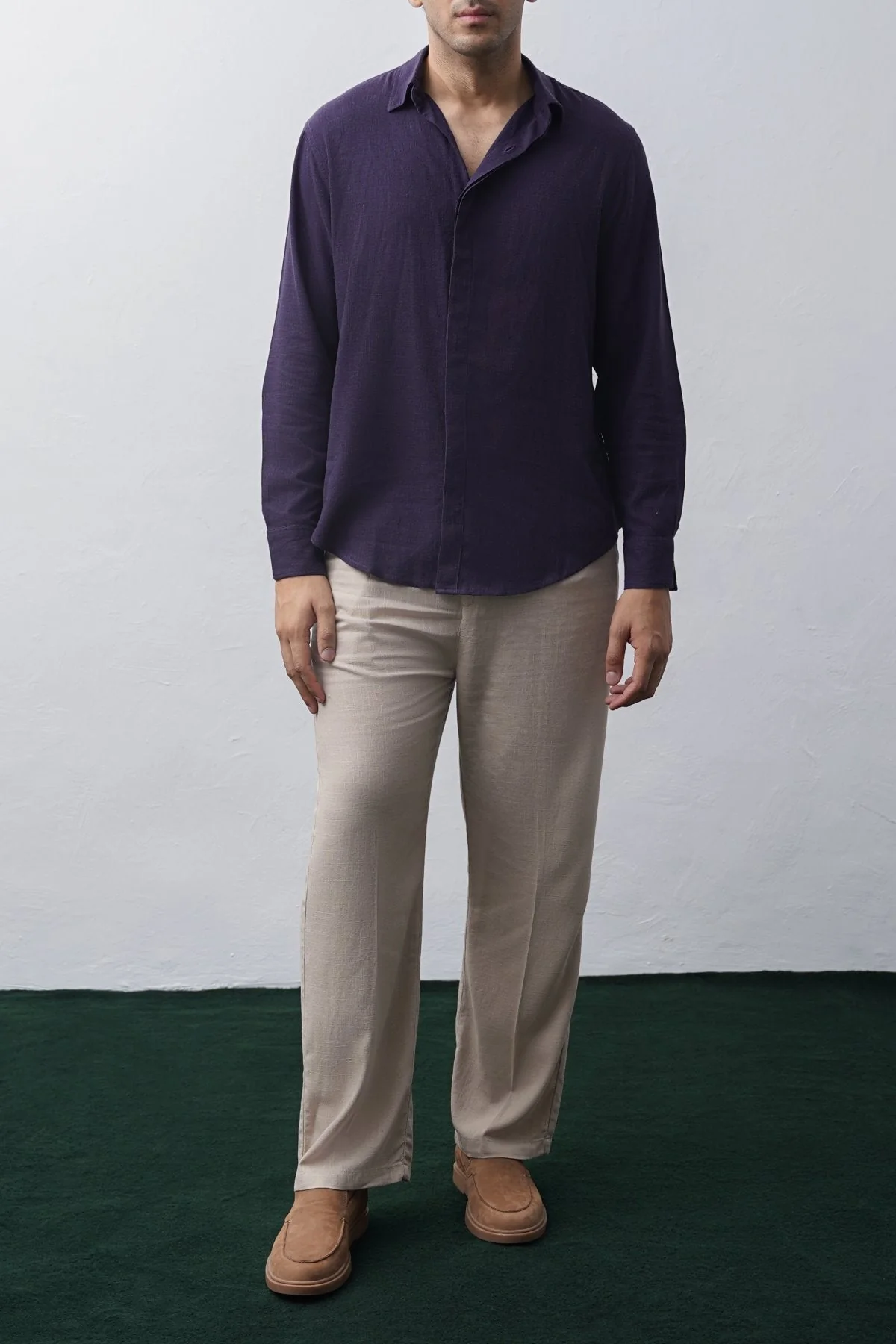 SHIRT WITH HIDDEN PLACKET - Image 3