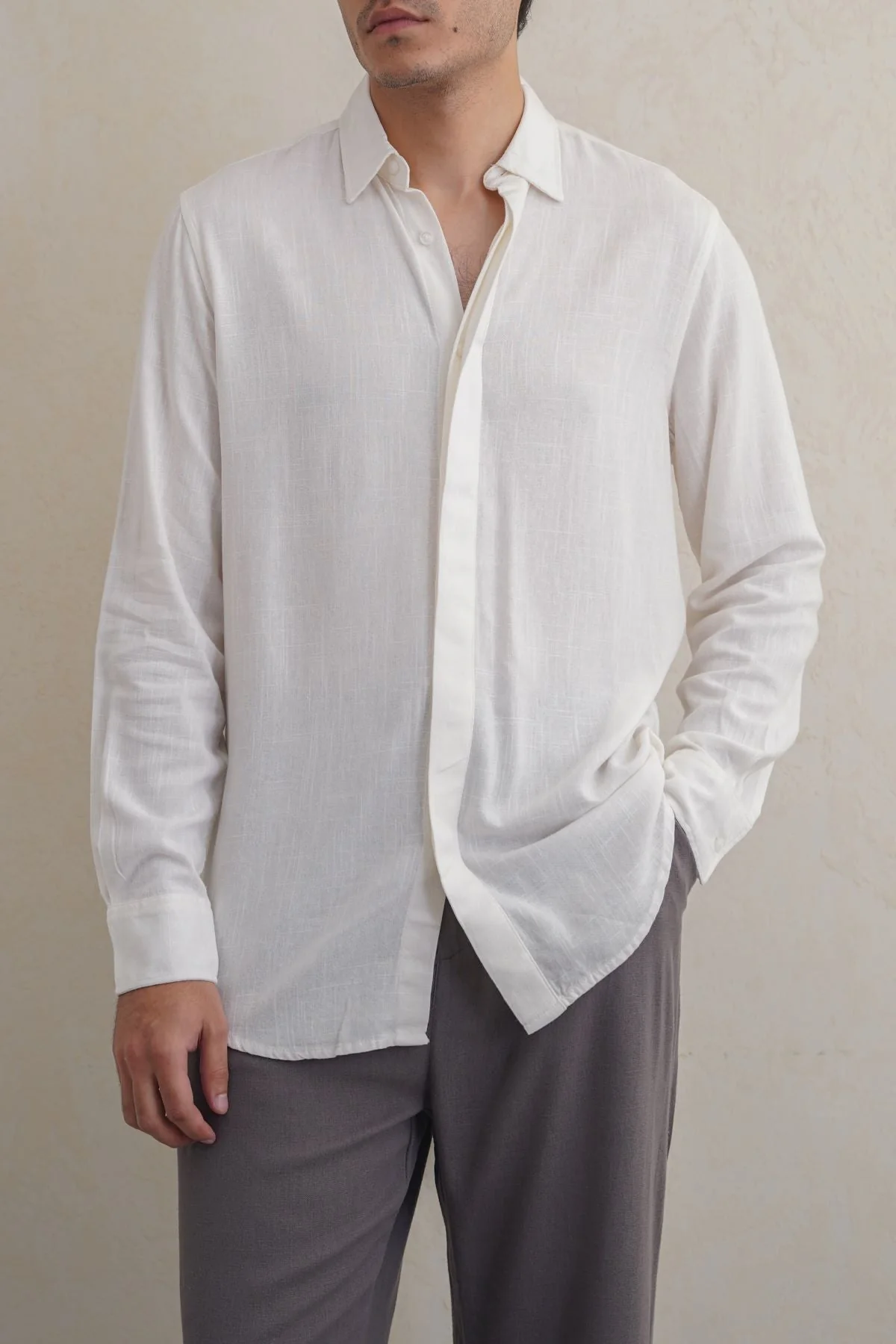 SHIRT WITH HIDDEN PLACKET - Image 4
