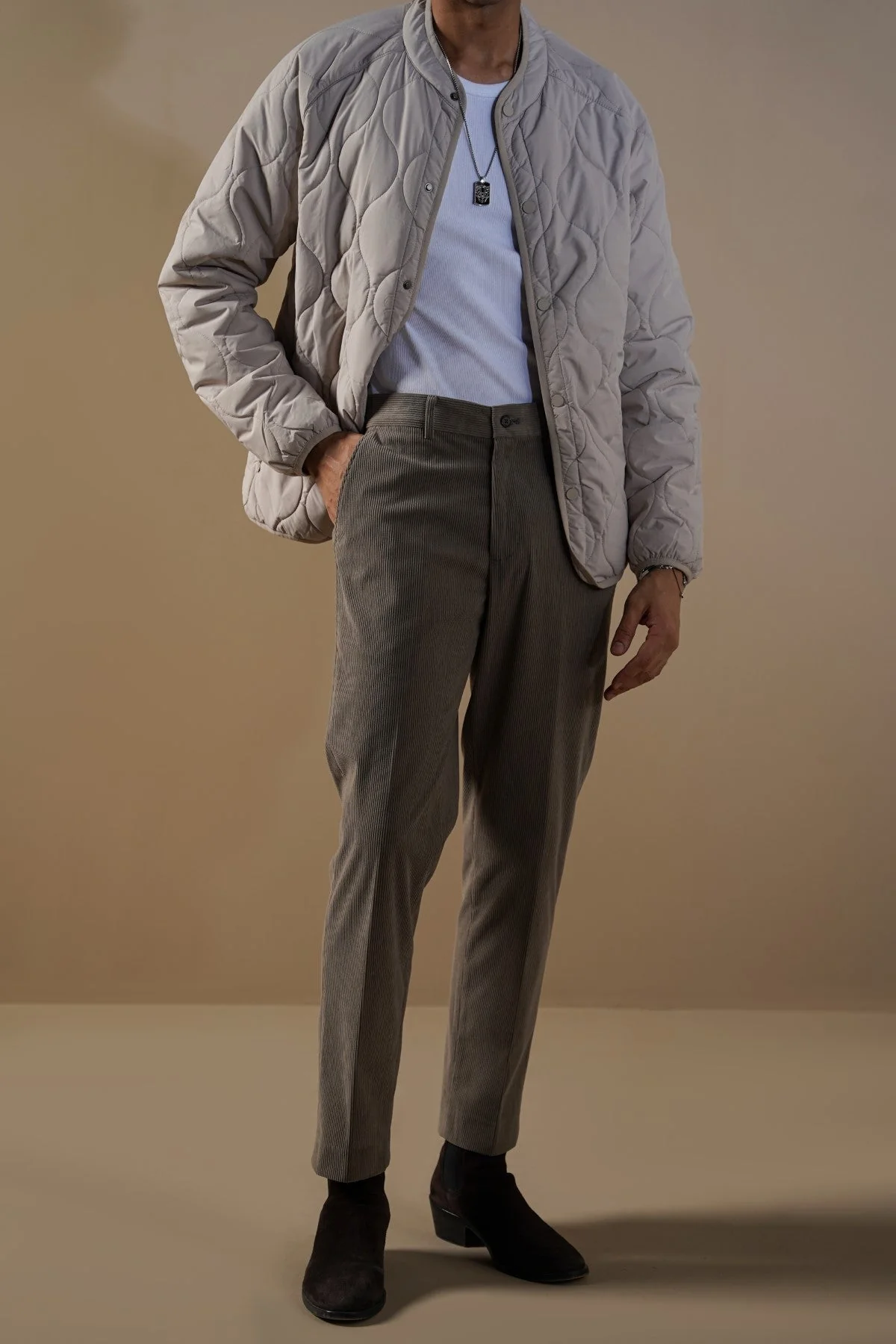 SLIMFIT CORDUROY PANTS - Image 4