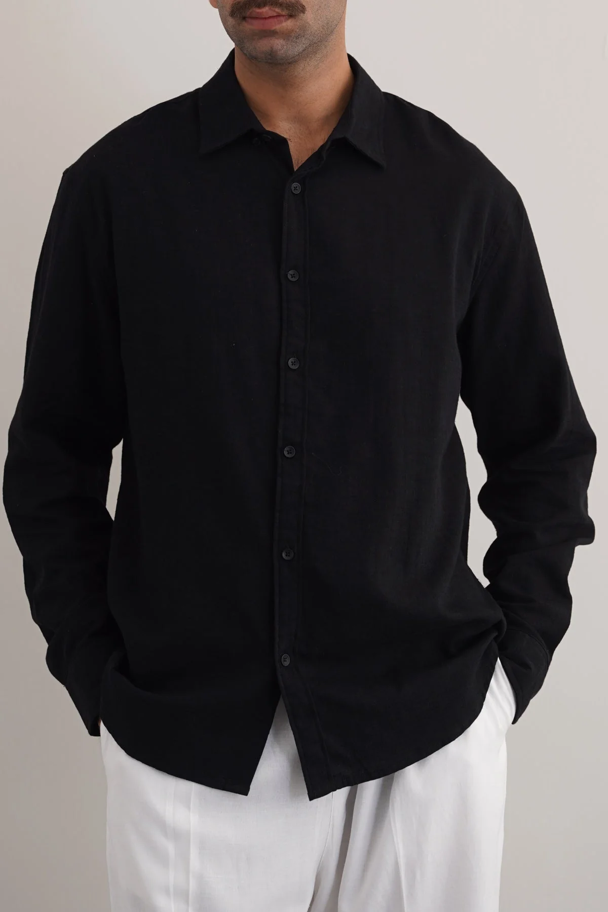 SLUB COTTON SHIRT