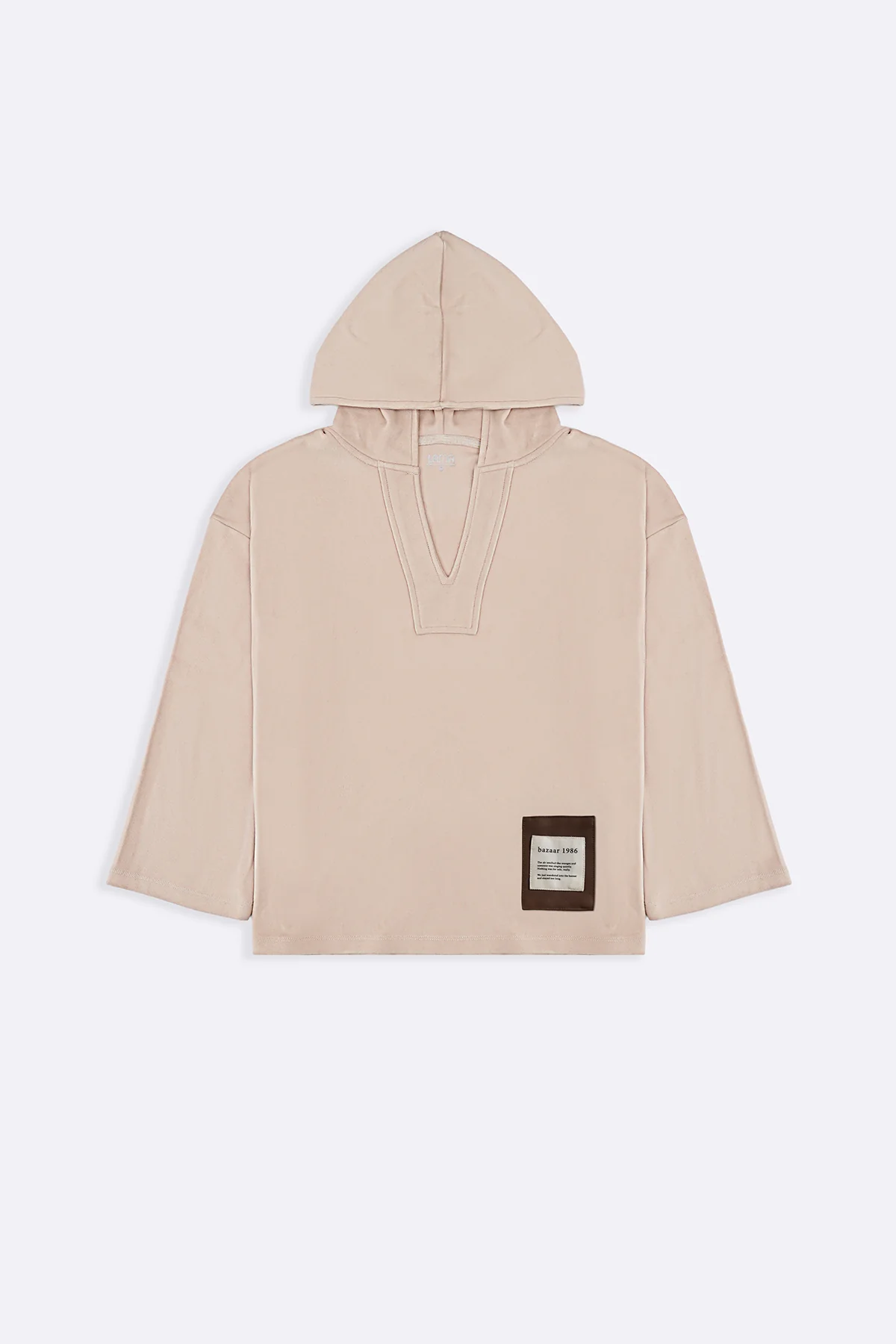 SOFT FLEECE PATCH HOODIE - Image 3