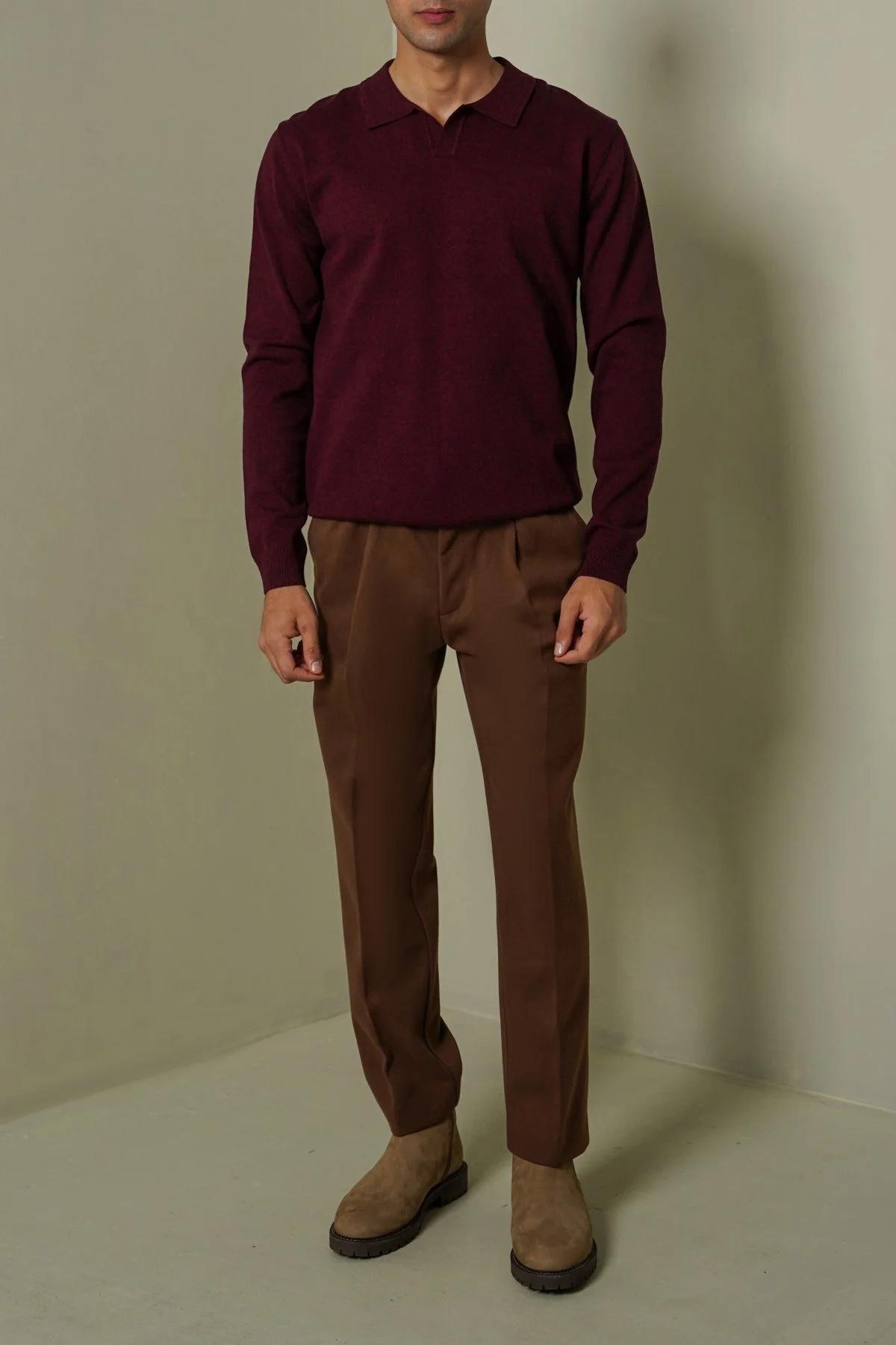 SOFT KNITTED POLO JUMPER - Image 4