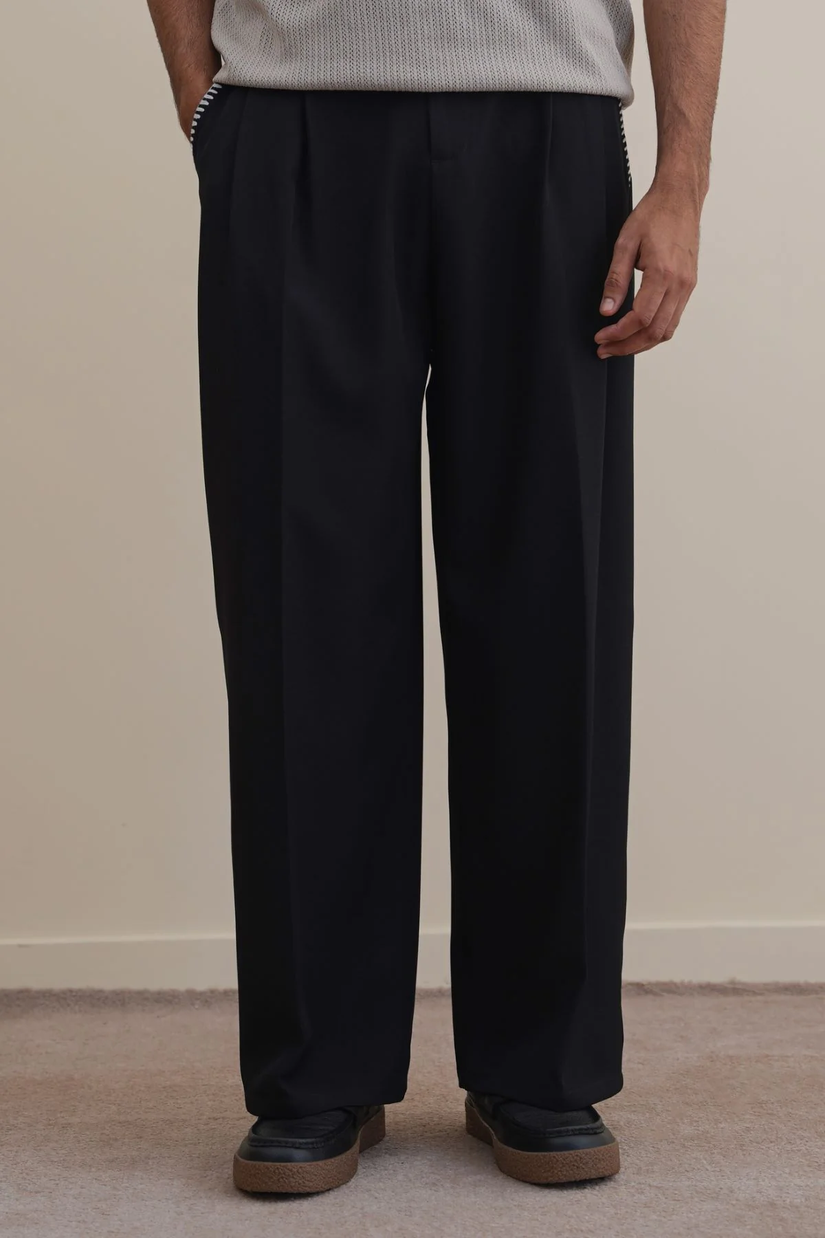 STITCH DETAIL TAILORED PANTS - Image 4