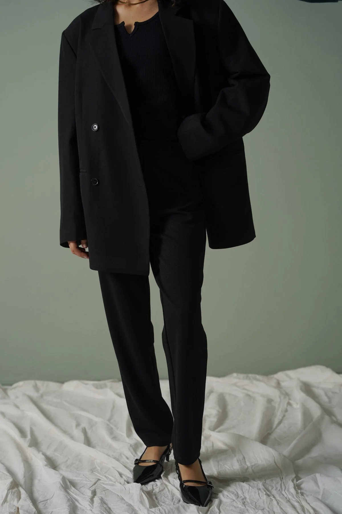 STRETCHY TAPERED PANTS - Image 3