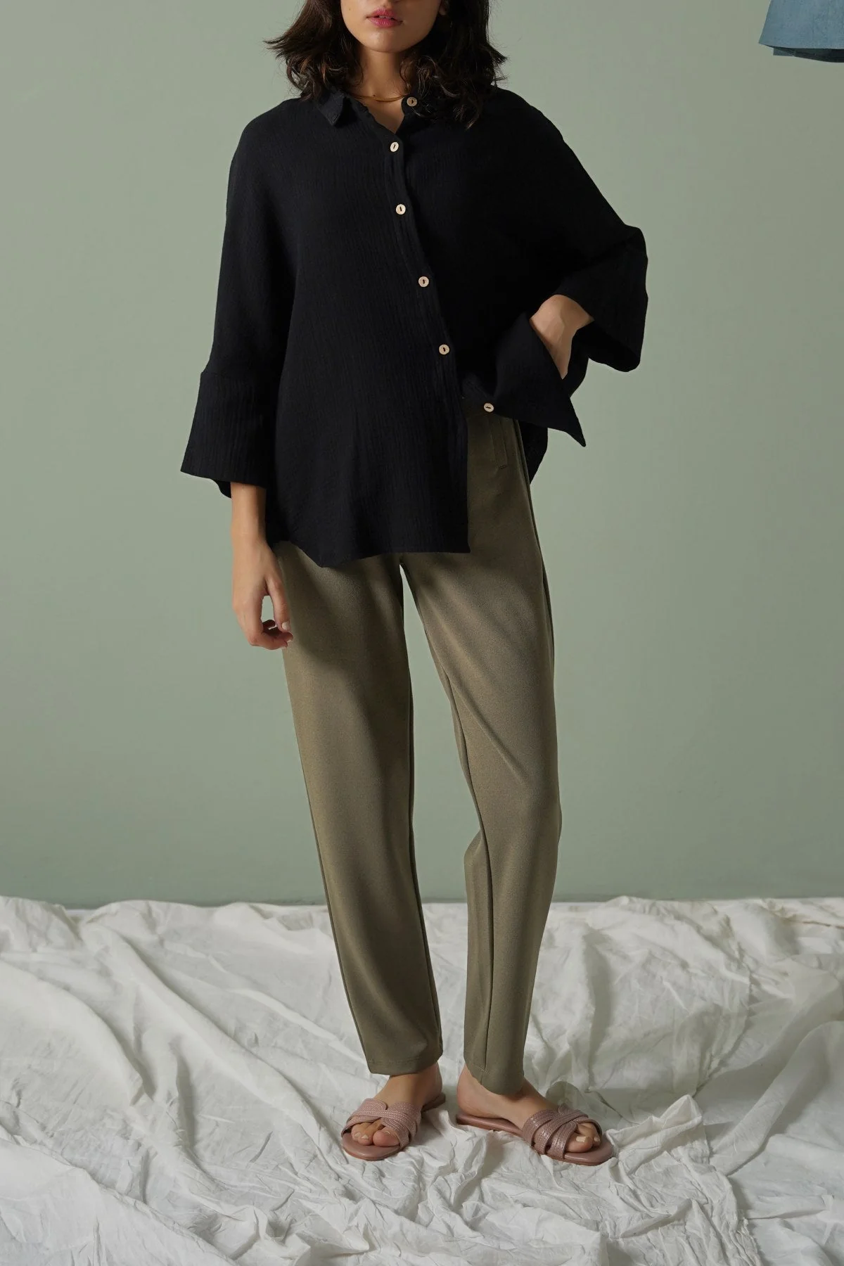 STRETCHY TAPERED PANTS - Image 3